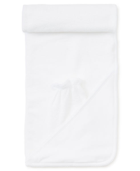 White Kissy Basics Hooded Towel & Mitt Set