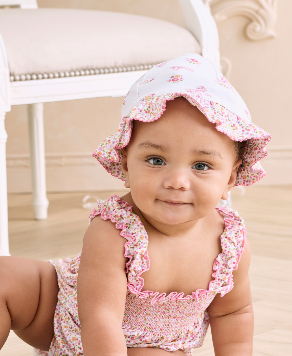 Blossoming Bows Reversible Floppy Hat - Kissy Kissy
