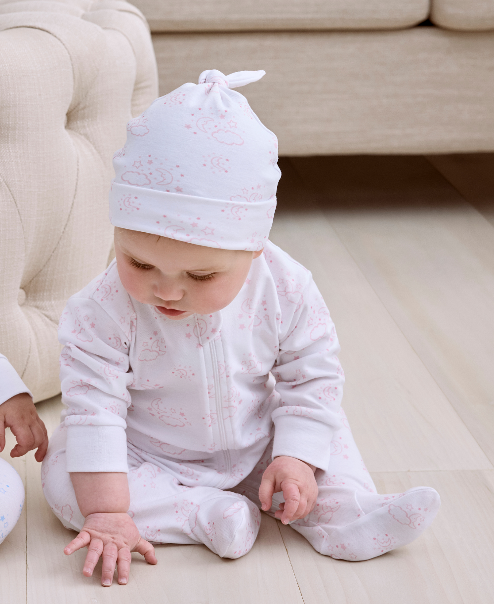 Cheerful Goodnight Pink Knotted Hat - Kissy Kissy