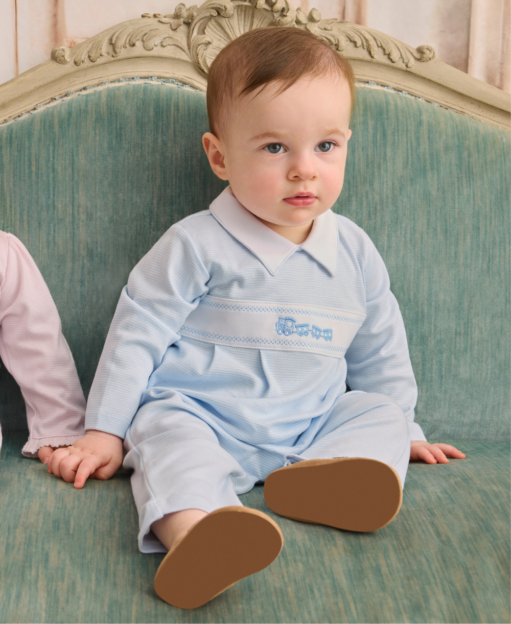 Classic Treasures FA26 Blue Stripe Playsuit