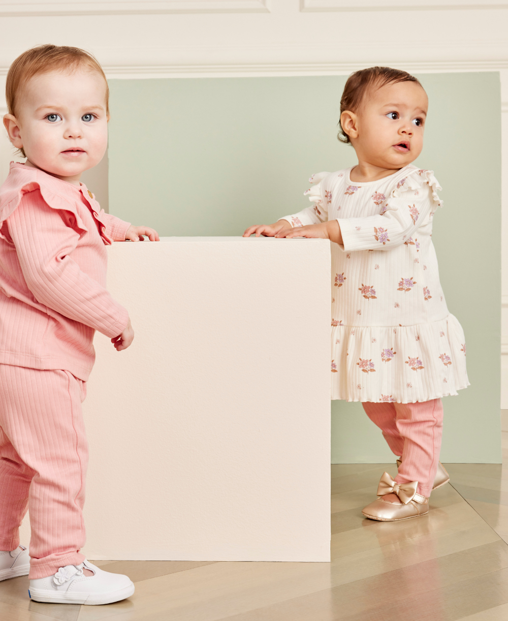 Kissy Love Abloom Ribbed Dress Set - Kissy Kissy