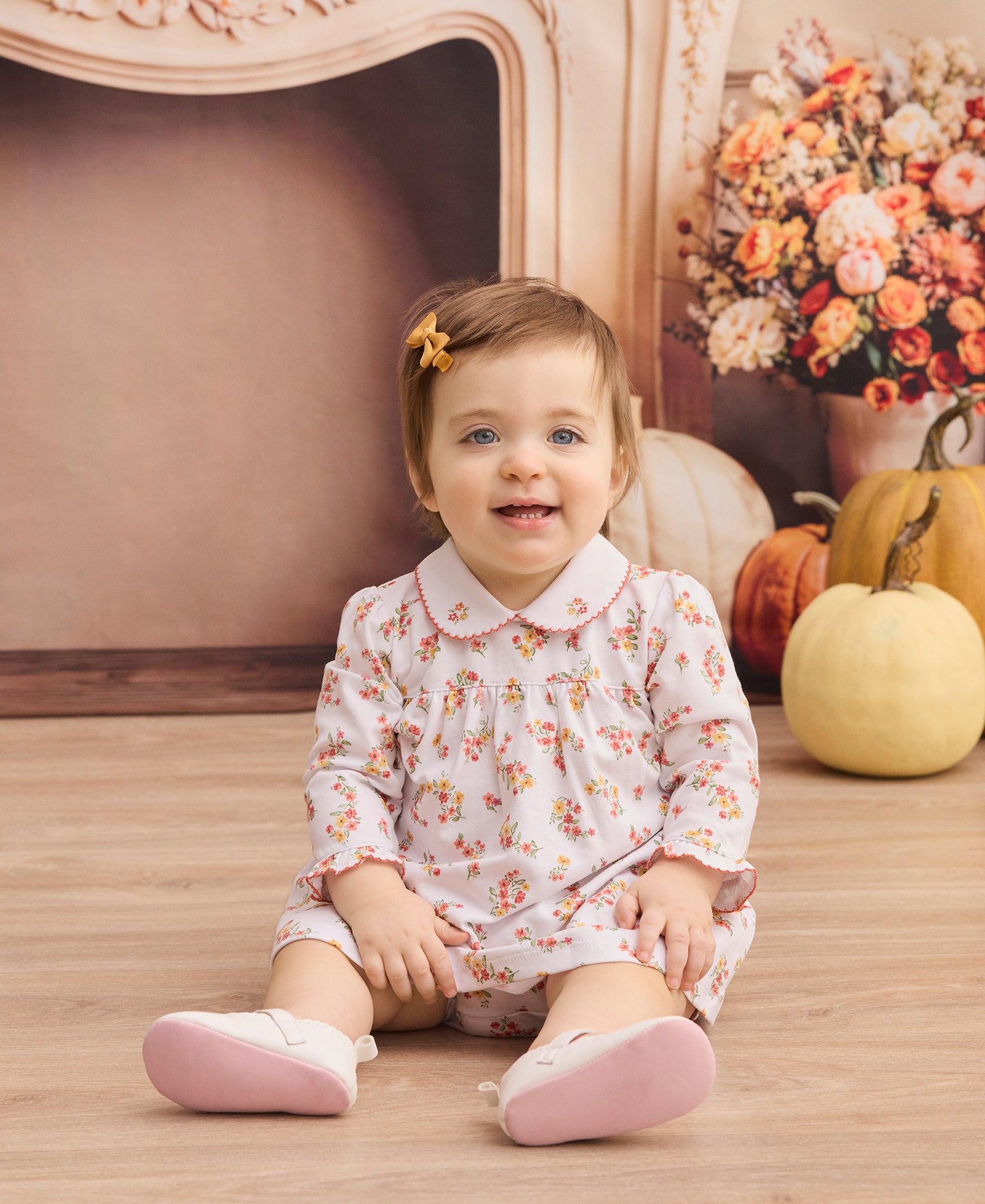 Fall Floral Garden Dress Set - Kissy Kissy