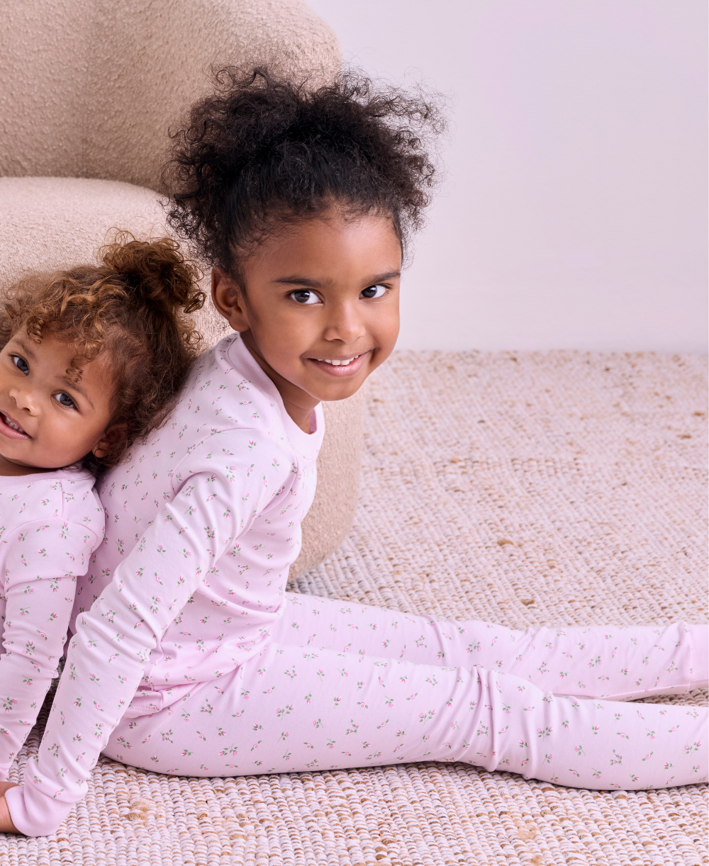 Garden Roses Pink Toddler Pajama Set - Kissy Kissy