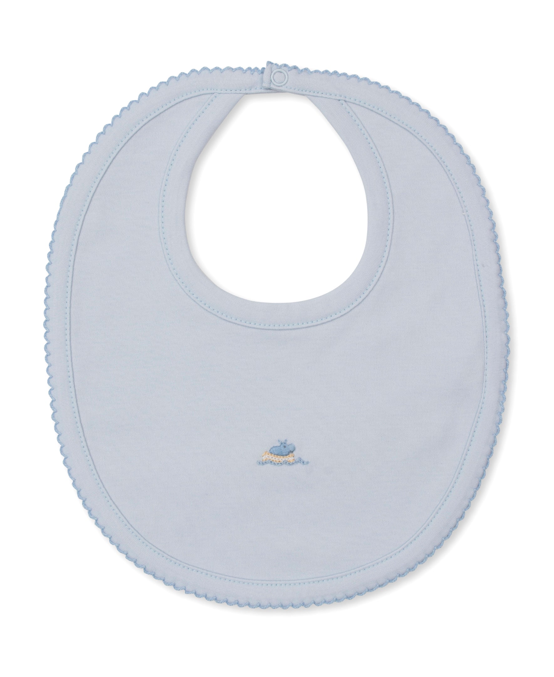 Premier Noah's Ark Blue Hand Emb. Bib - Kissy Kissy
