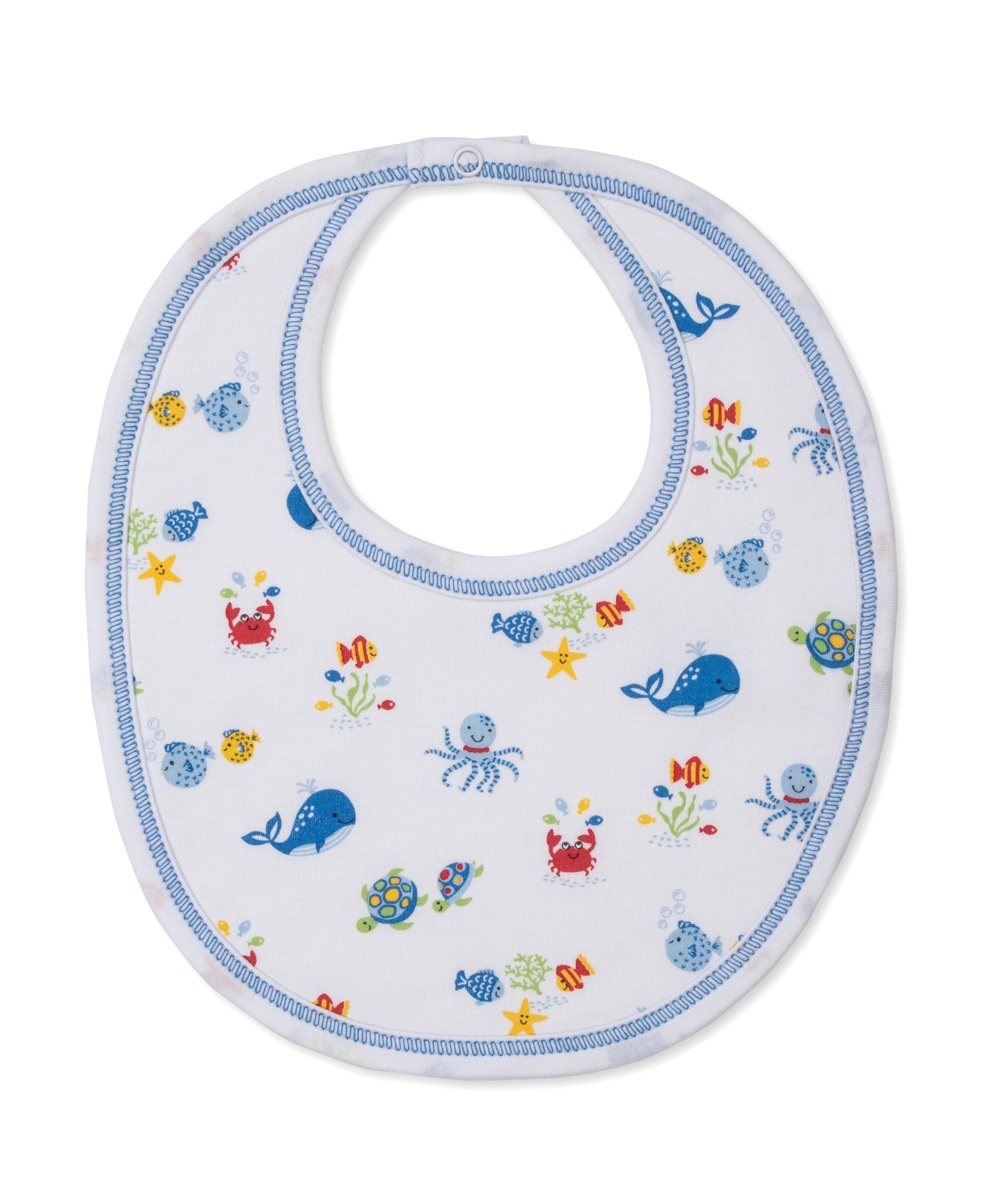 Ocean Antics Blue Bib