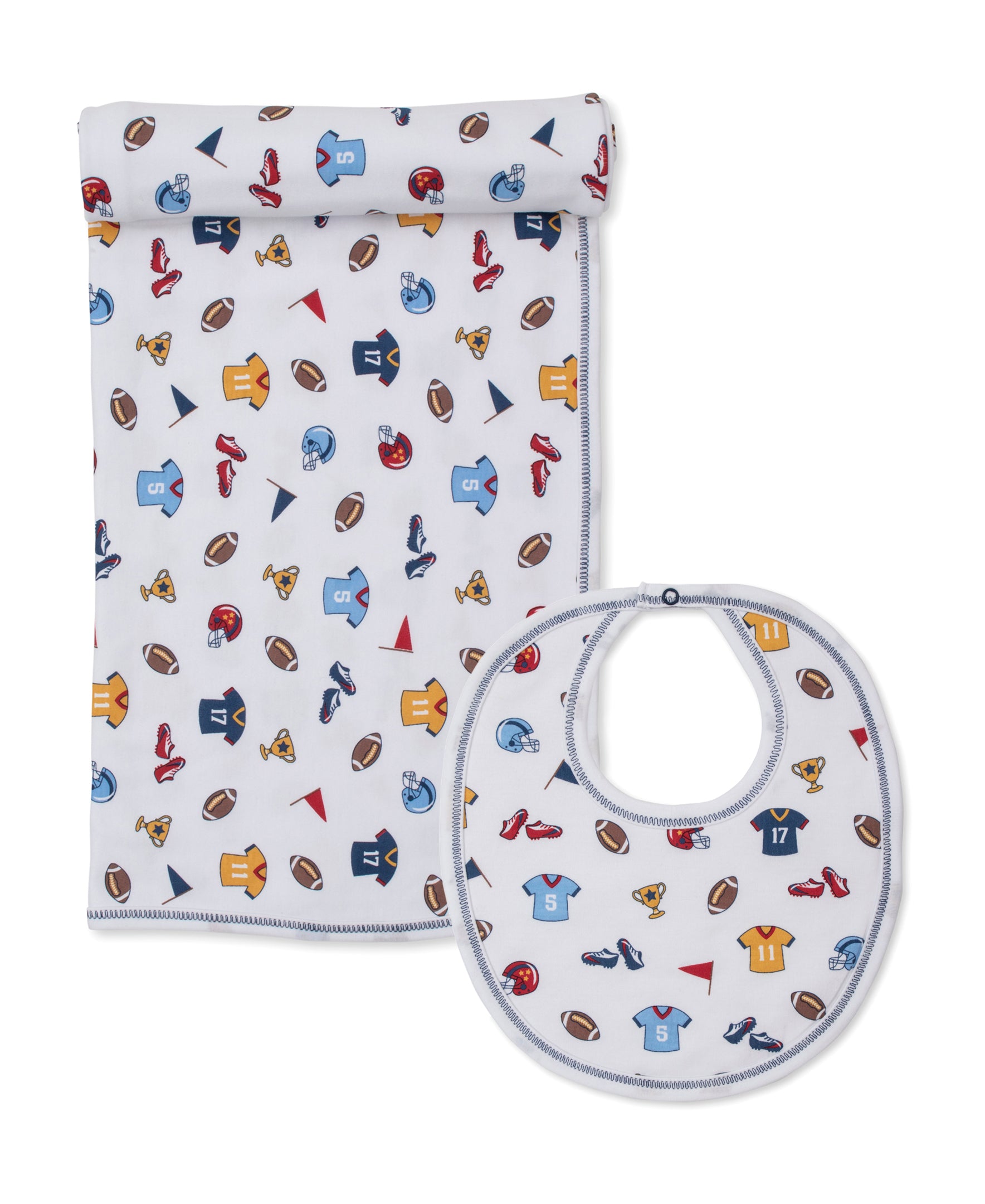 Football Fever Blanket & Bib Set - Kissy Kissy