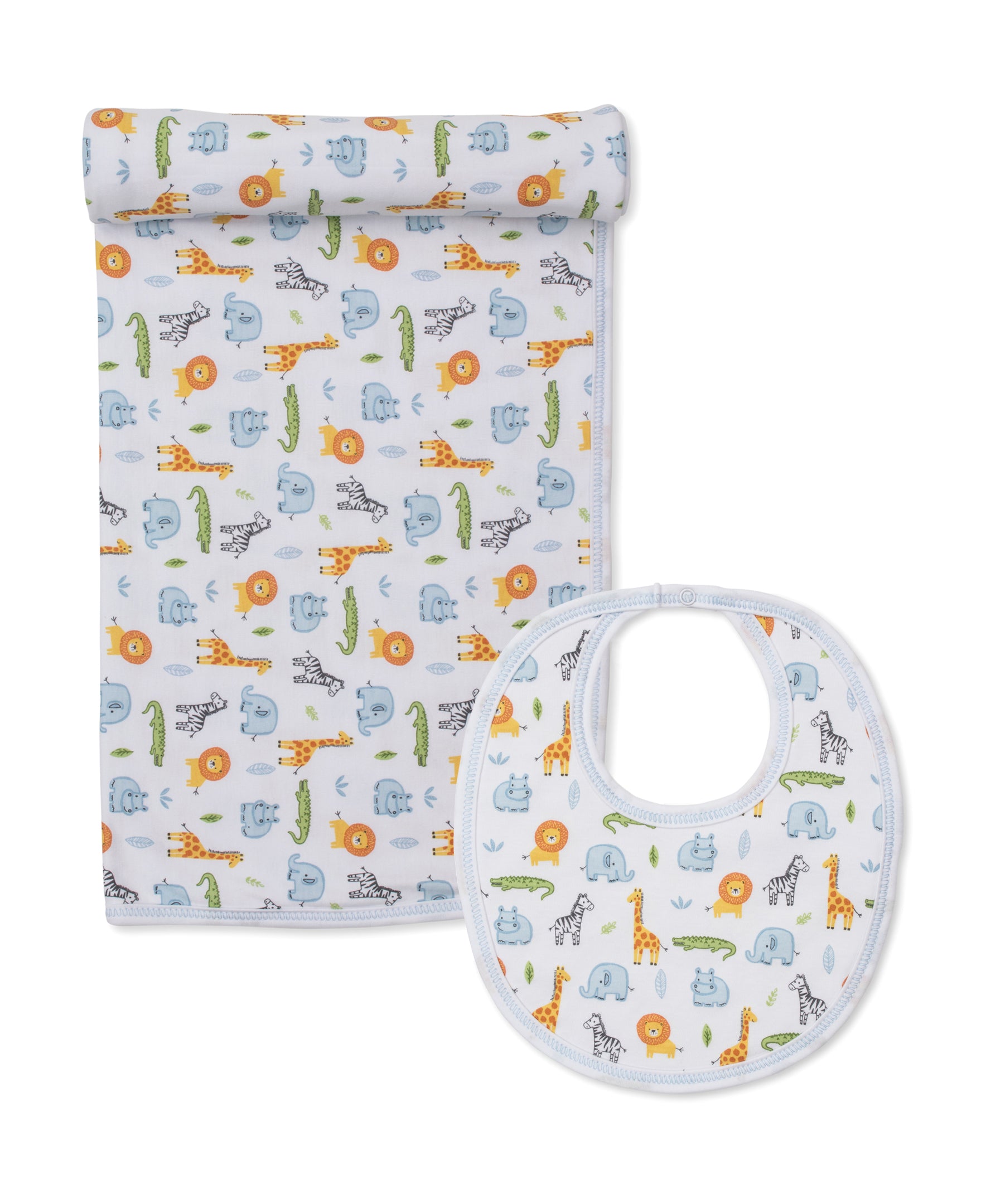 Safari Wild Blanket & Bib Set - Kissy Kissy