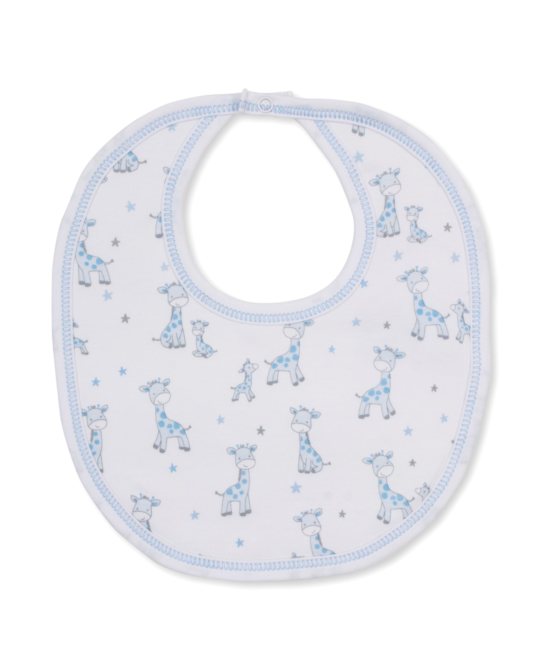 Just Giraffes Blue Bib - Kissy Kissy