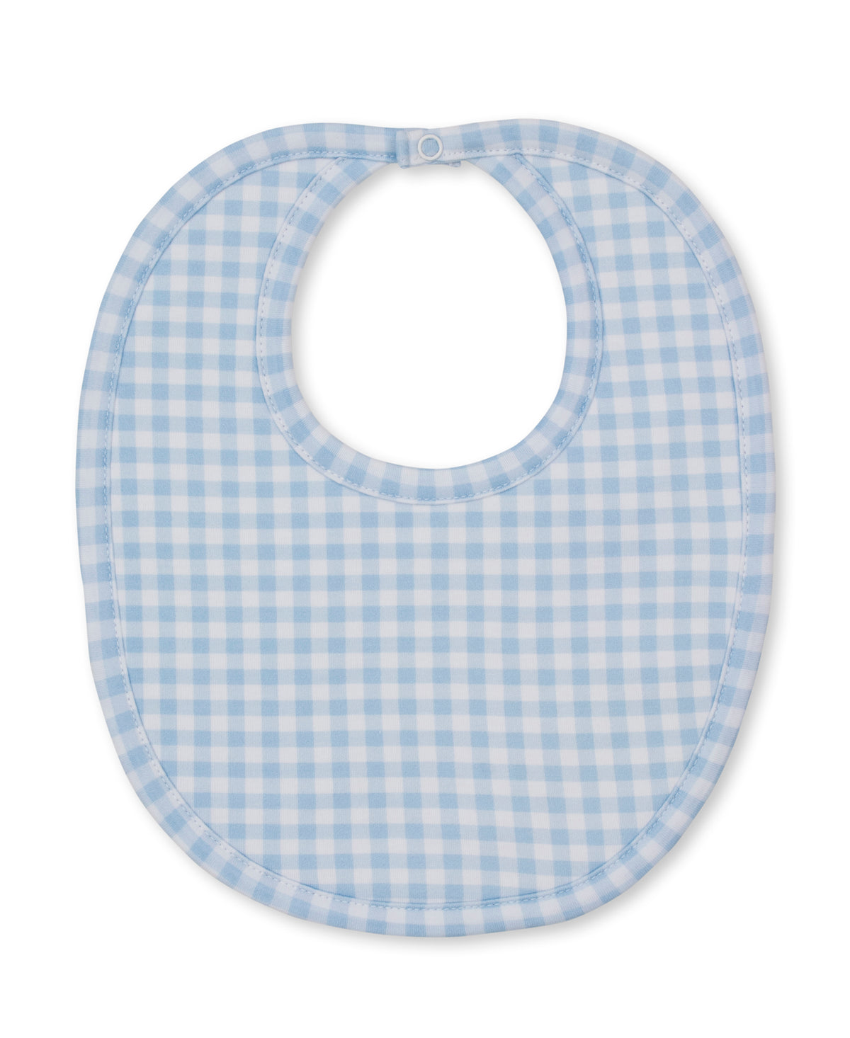 Gingham Traditions Blue Bib - Kissy Kissy