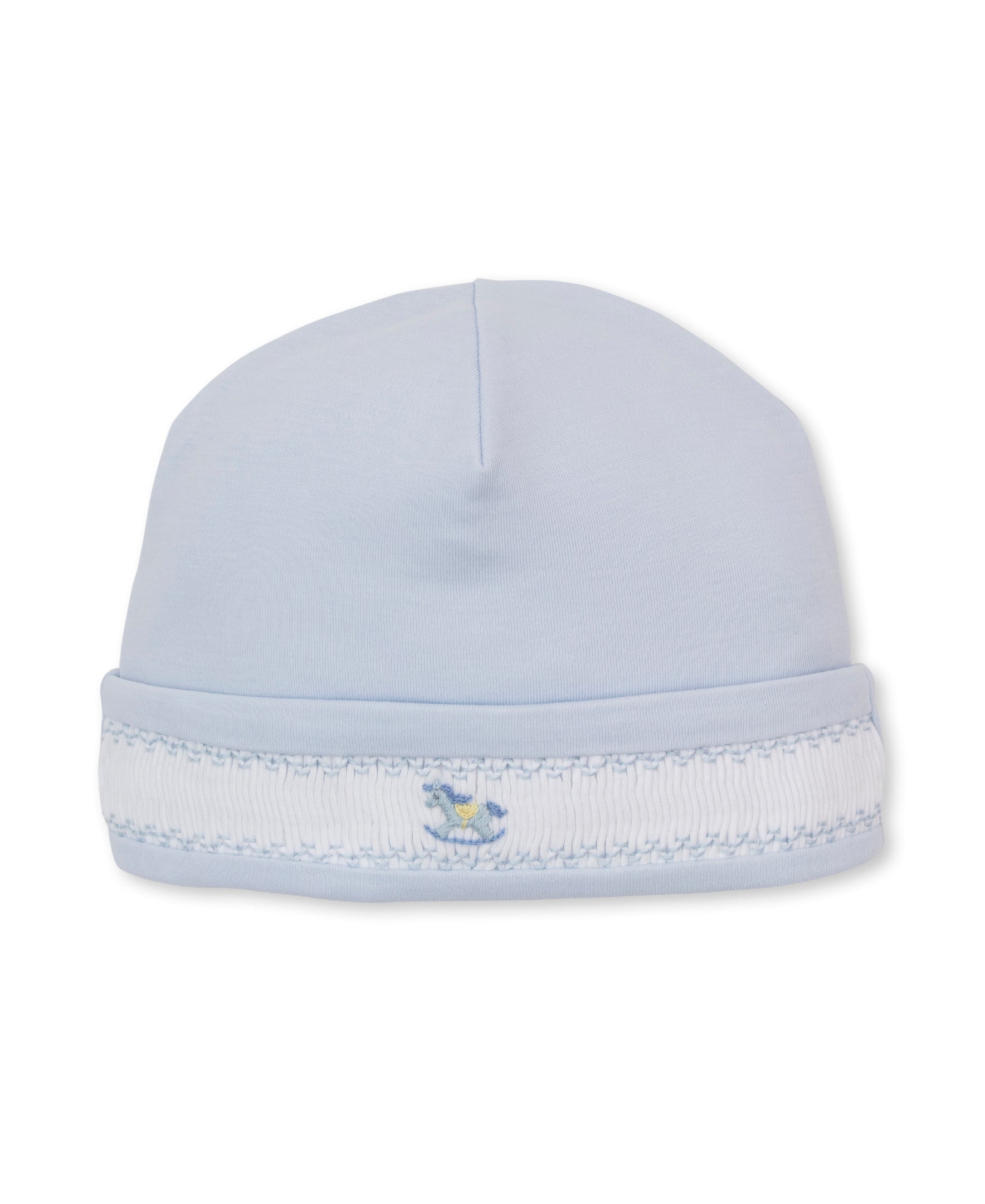 CLB Fall Medley 26 Blue Hand Smocked Hat - Kissy Kissy