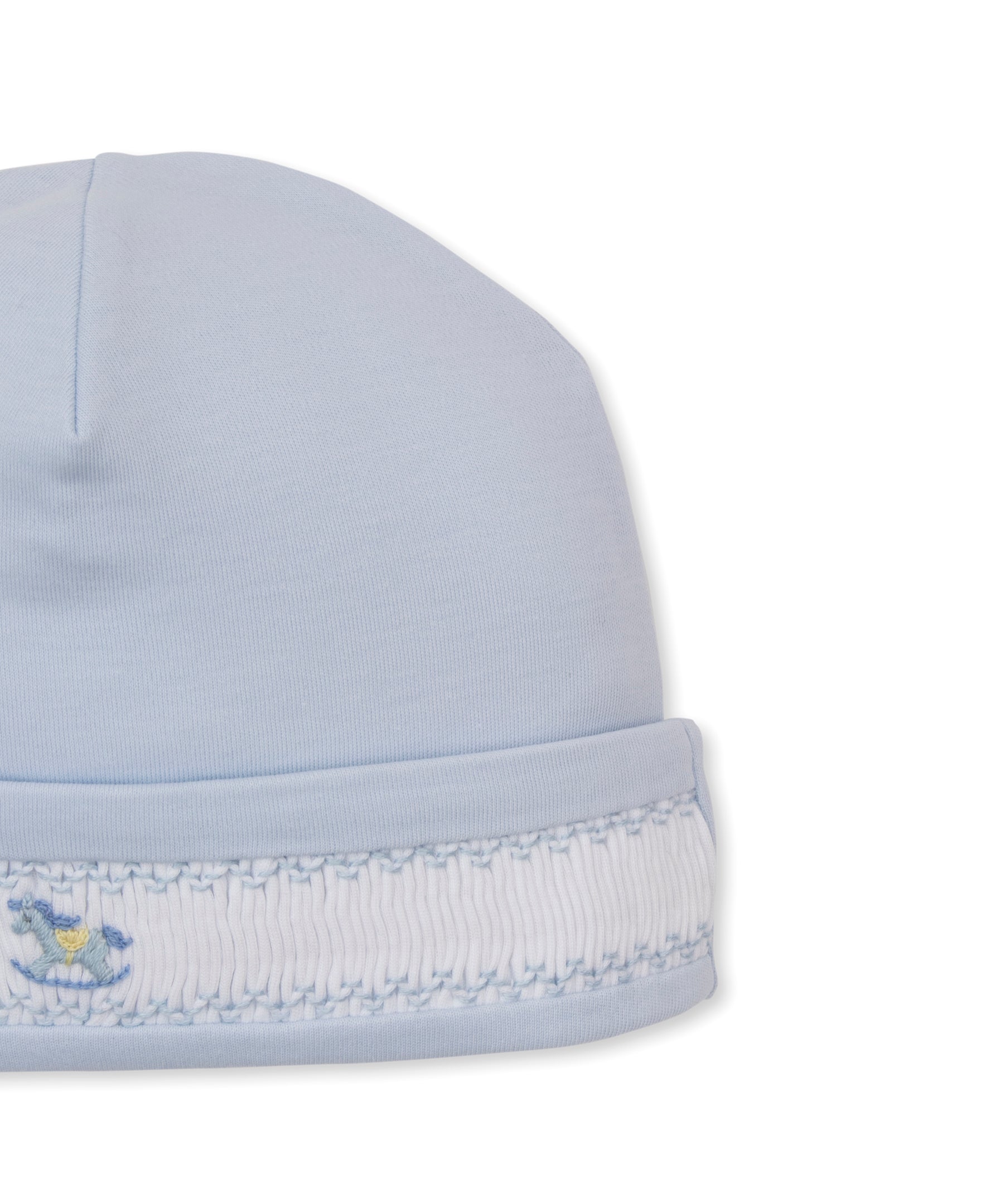 CLB Fall Medley 26 Blue Hand Smocked Hat - Kissy Kissy