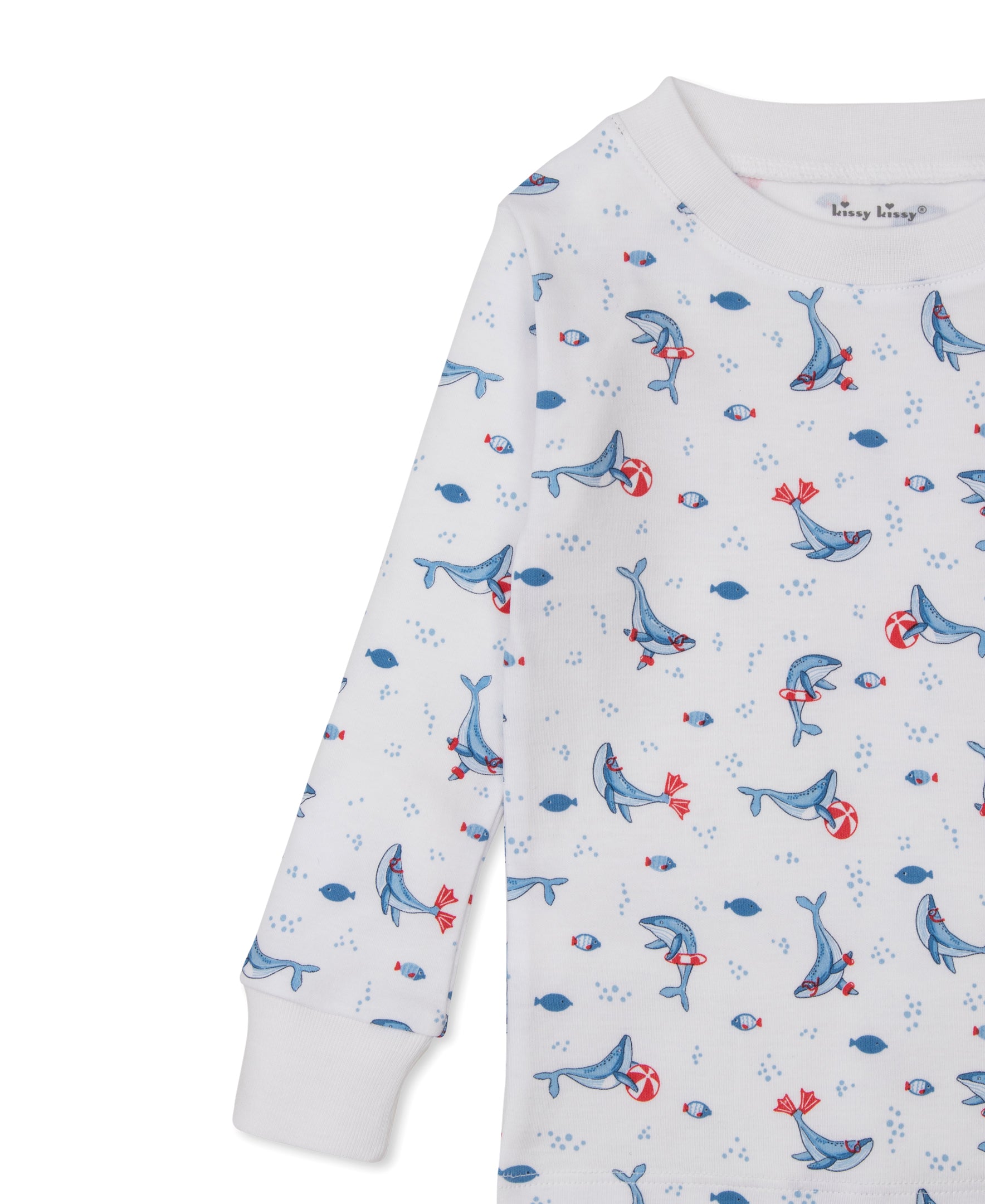 Tropical Whales Toddler Pajama Set - Kissy Kissy