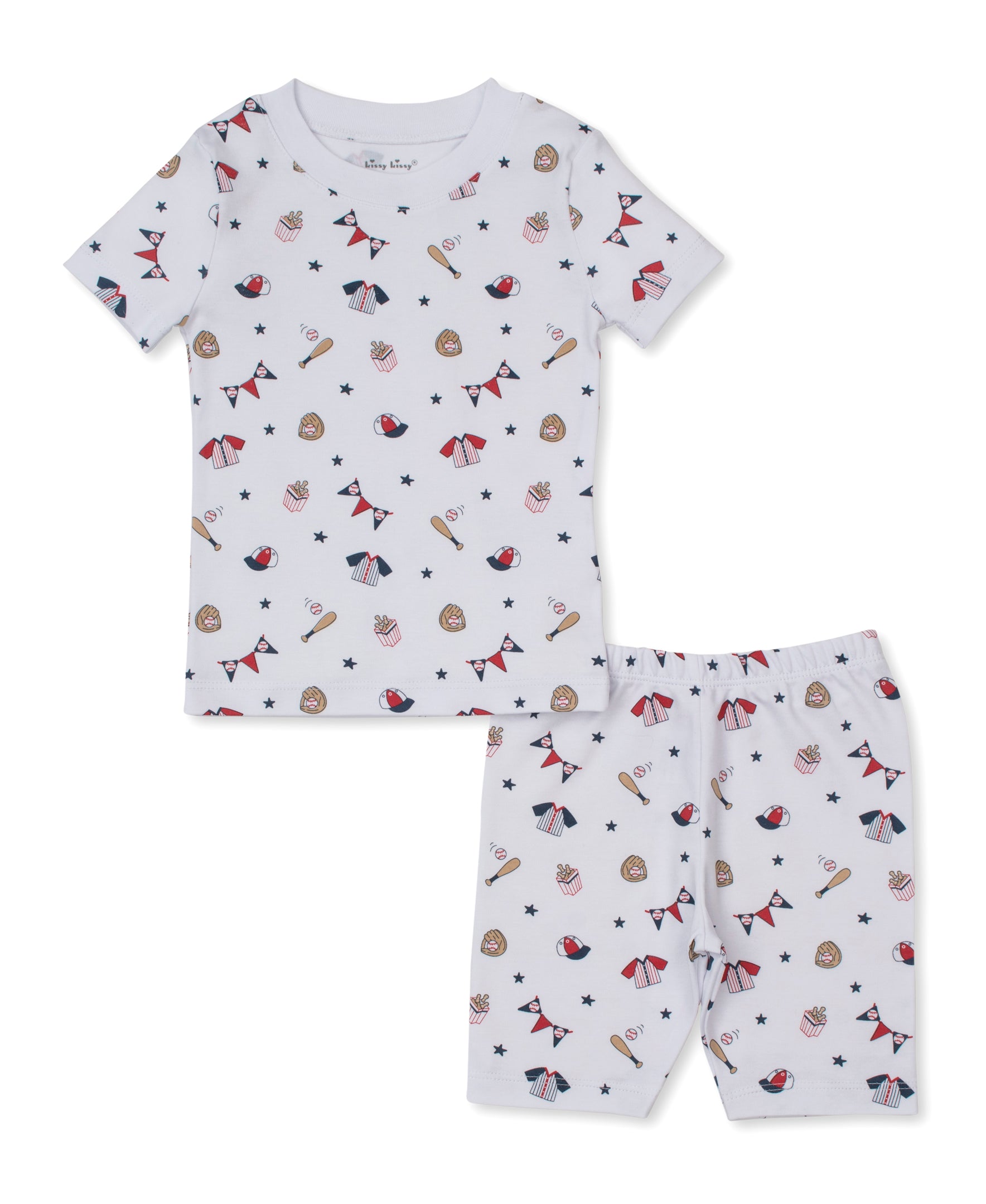 Fly Ball Short Pajama Set - Kissy Kissy