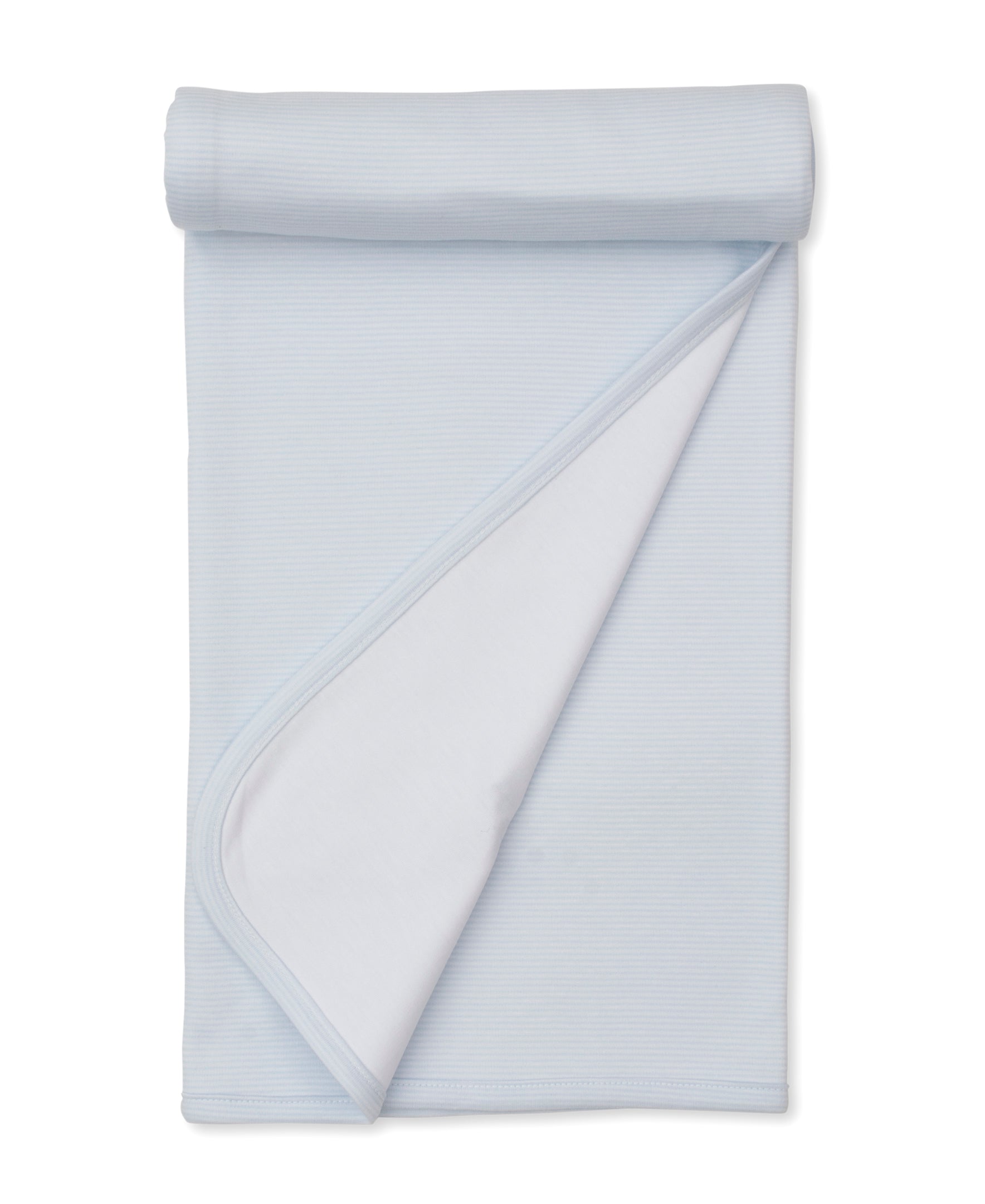 CLB Fall Medley 25 Blue Stripe Hand Emb Blanket - Kissy Kissy