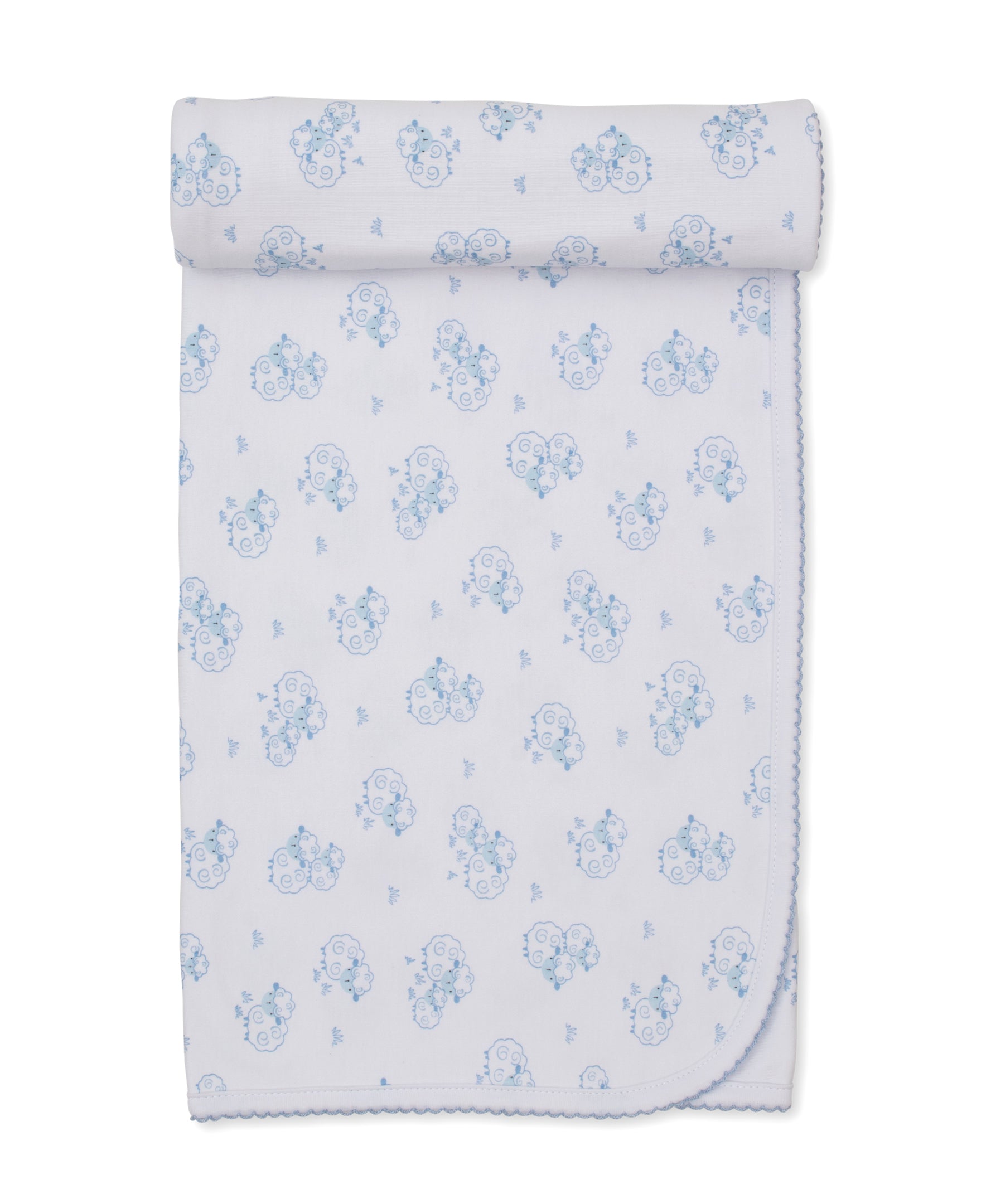 Sweet Sheep Blue Blanket