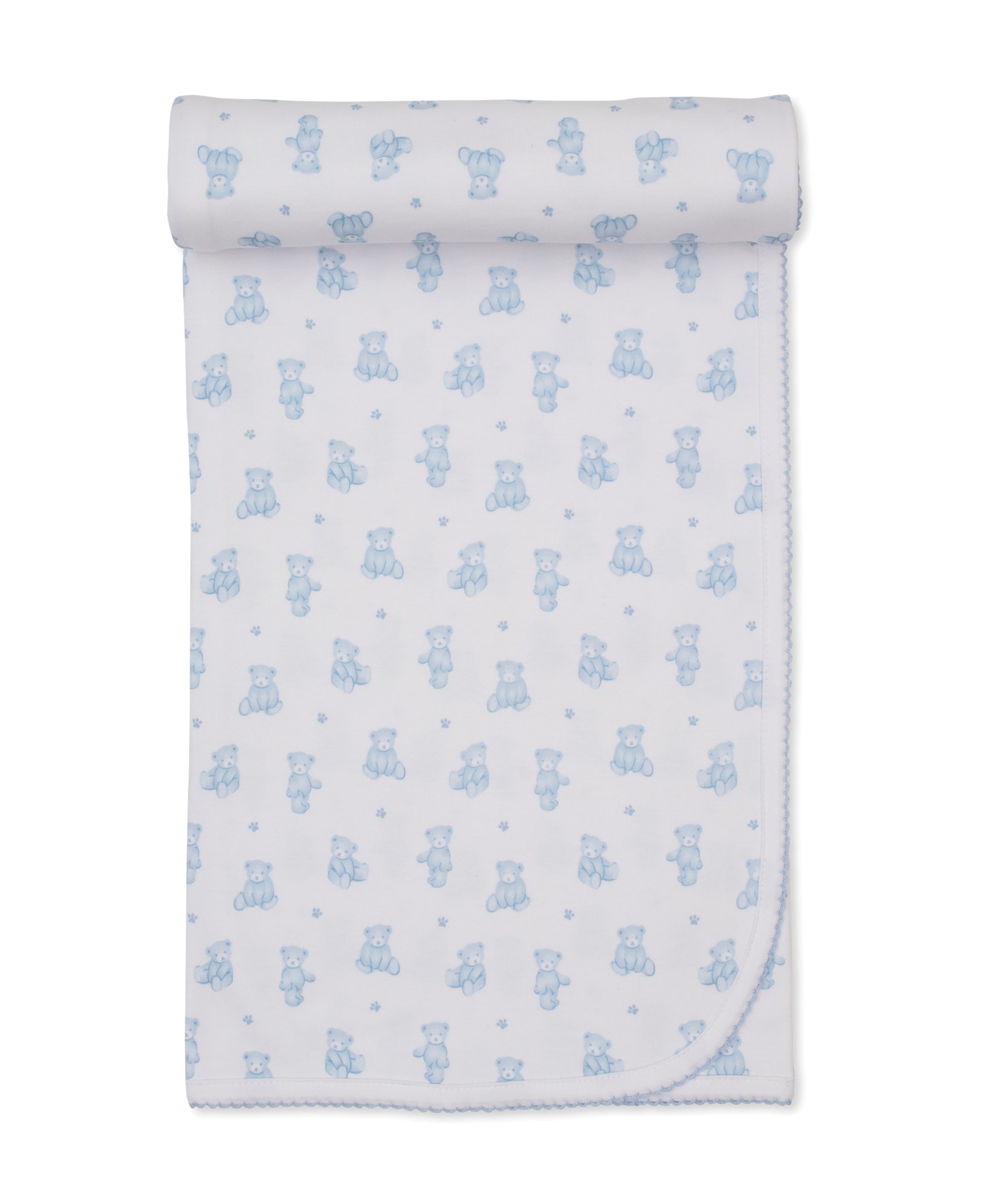 Teddy Bears Blue Blanket