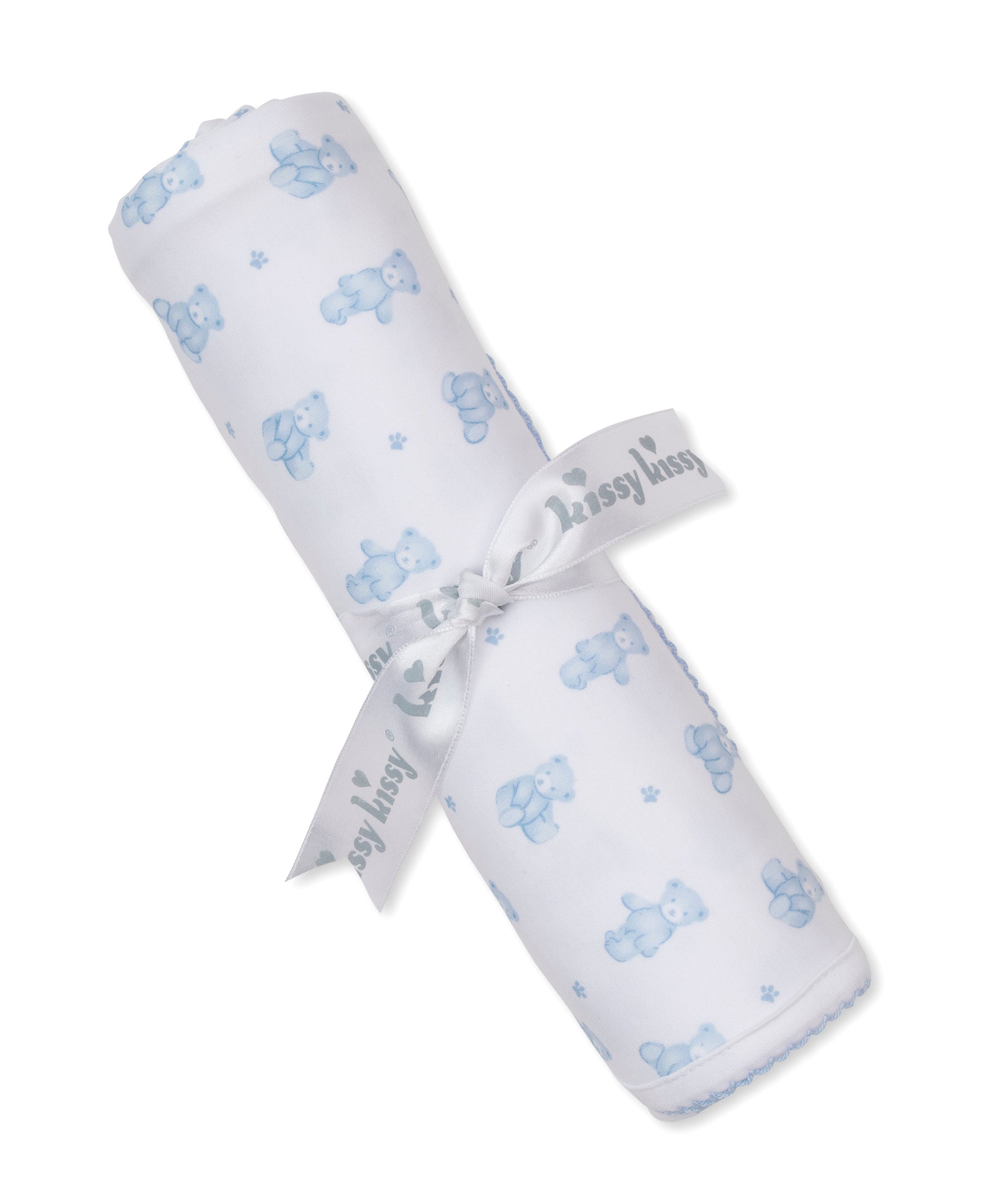 Teddy Bears Blue Blanket