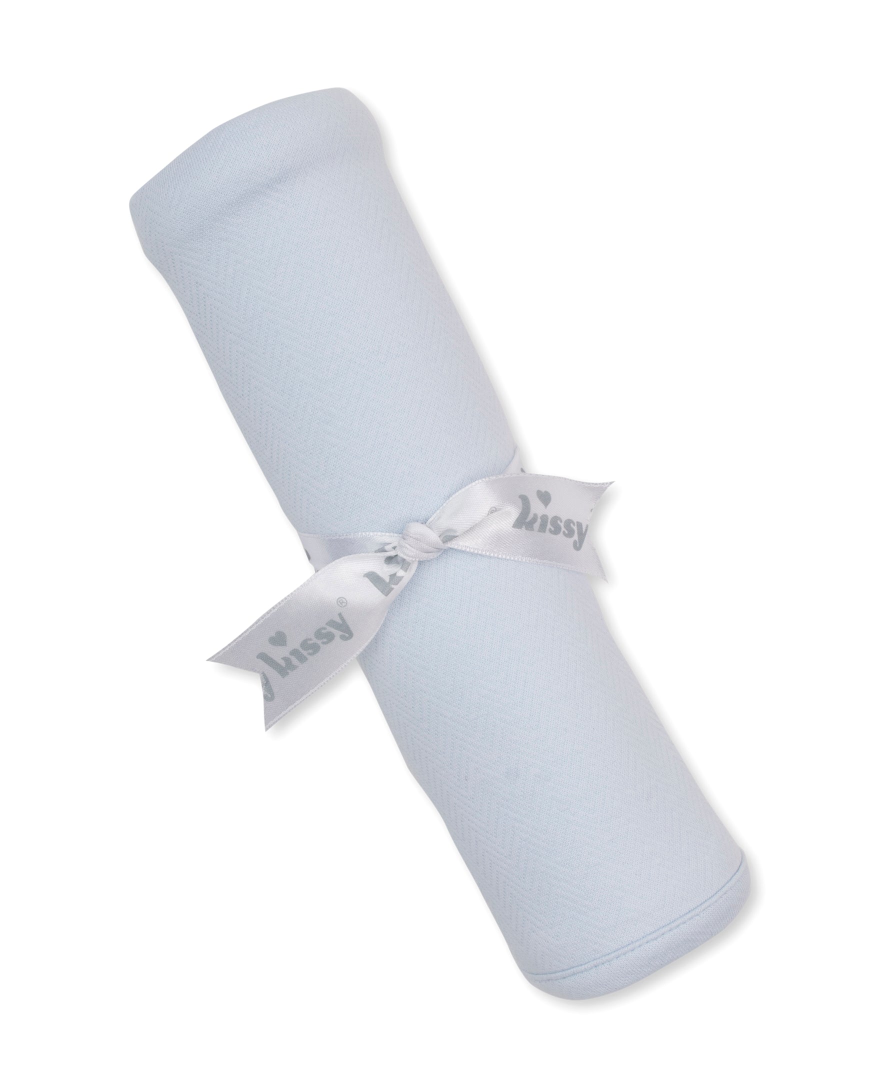 Baby Blessings Blue Jacquard Blanket
