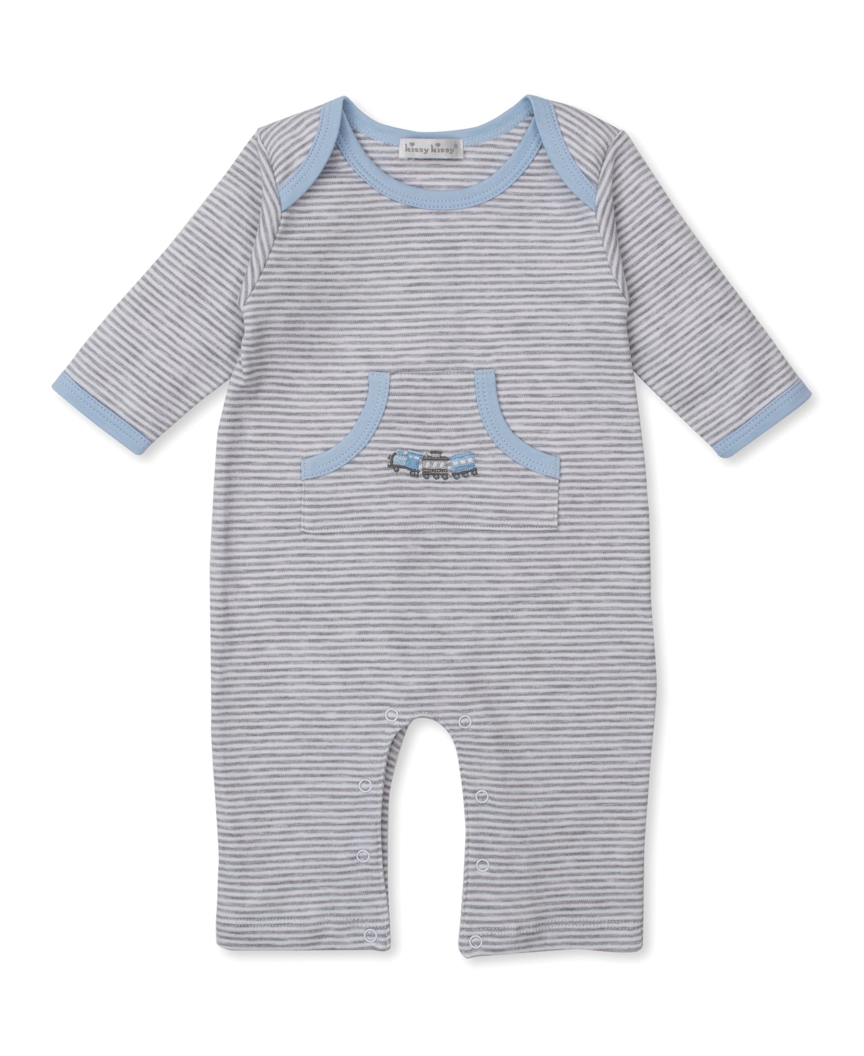 Roundabout Railroad Stripe Playsuit - Kissy Kissy