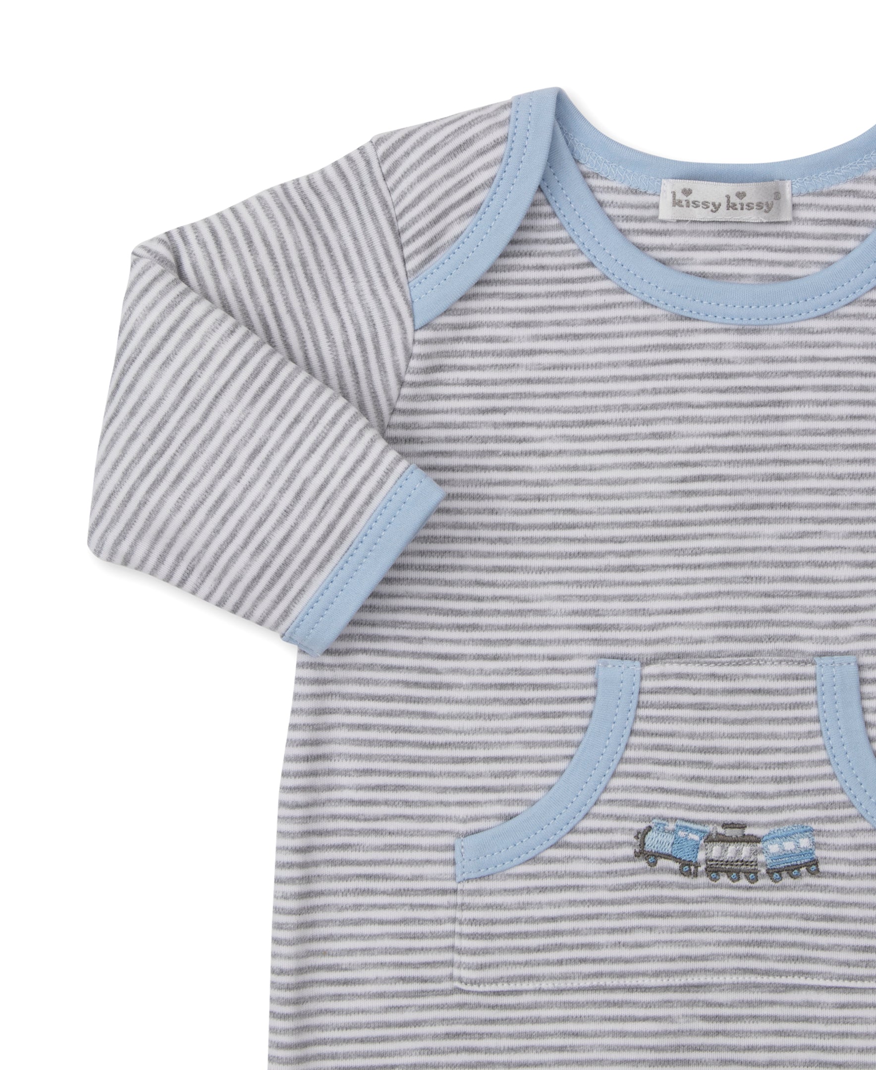 Roundabout Railroad Stripe Playsuit - Kissy Kissy