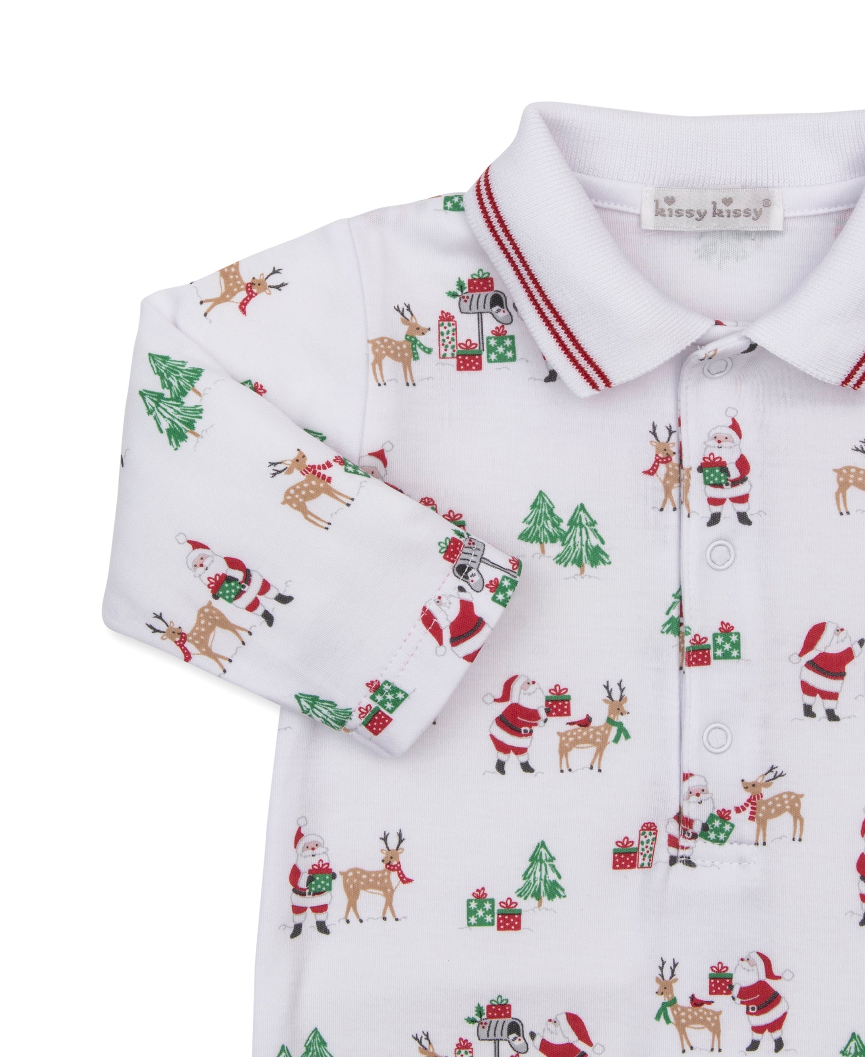 North Pole Reindeer Playsuit w/ Collar