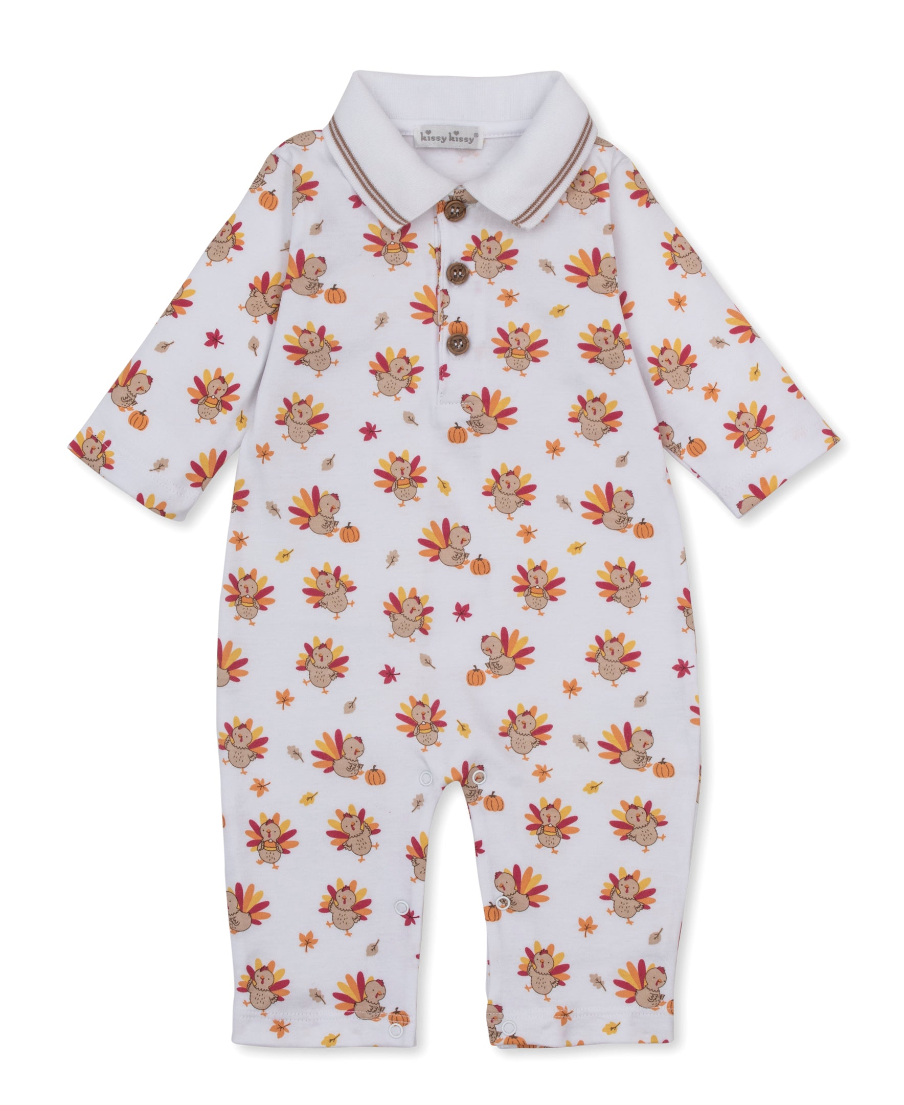 Turkey Talk Playsuit w/ Collar