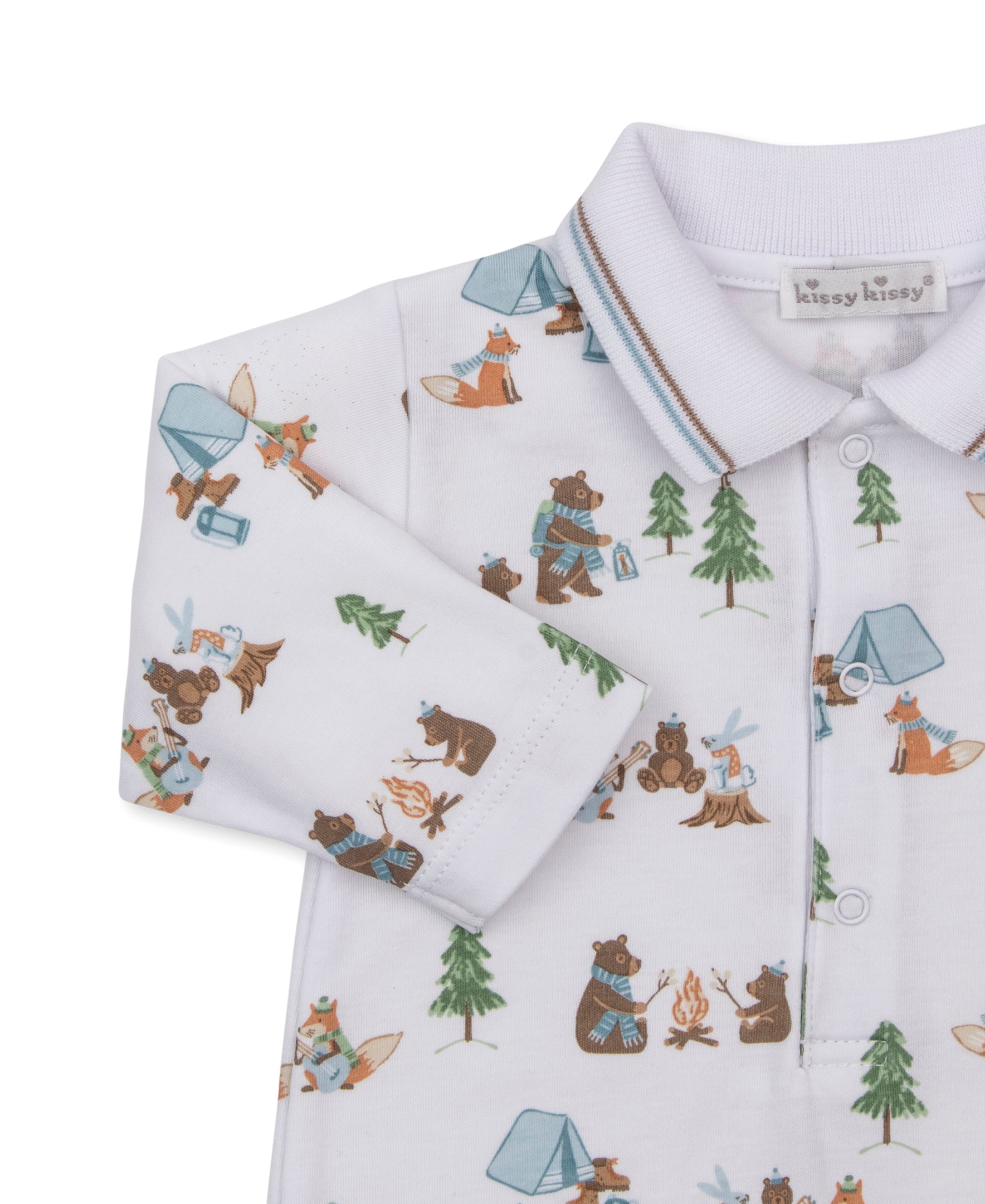 Campsite Friends Playsuit w/ Collar