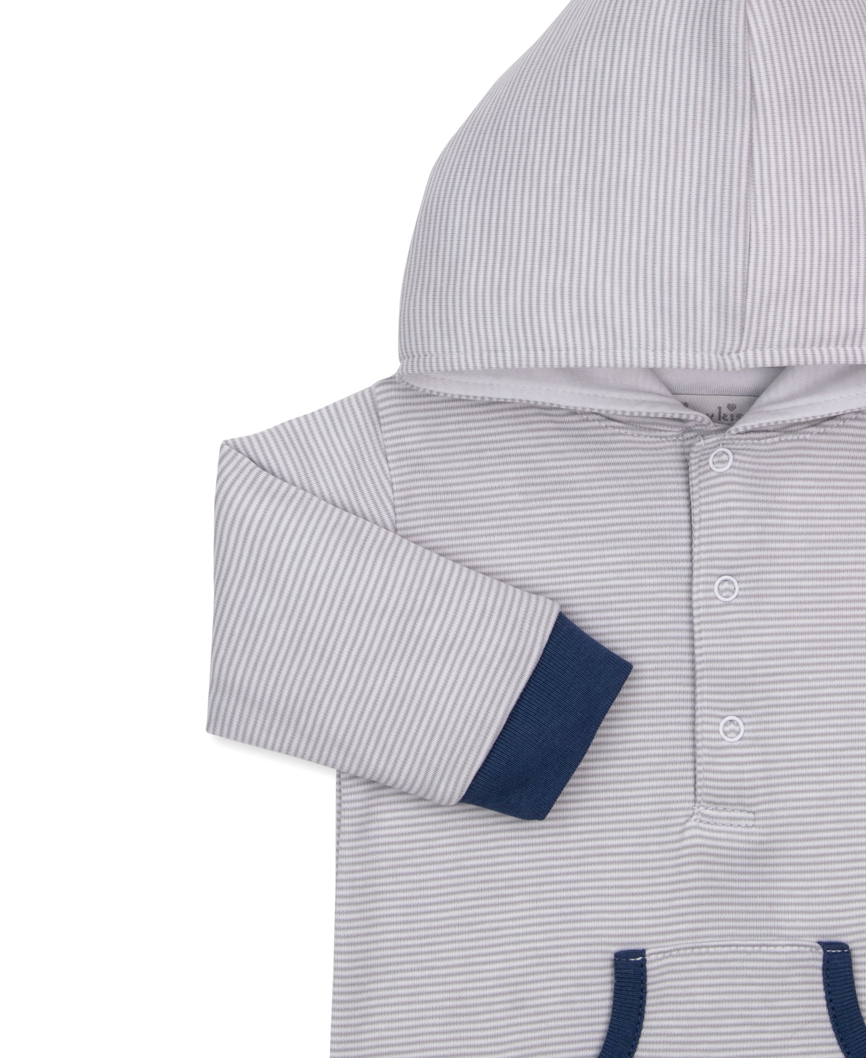 Awesome Aircrafts Stripe Playsuit with Hood