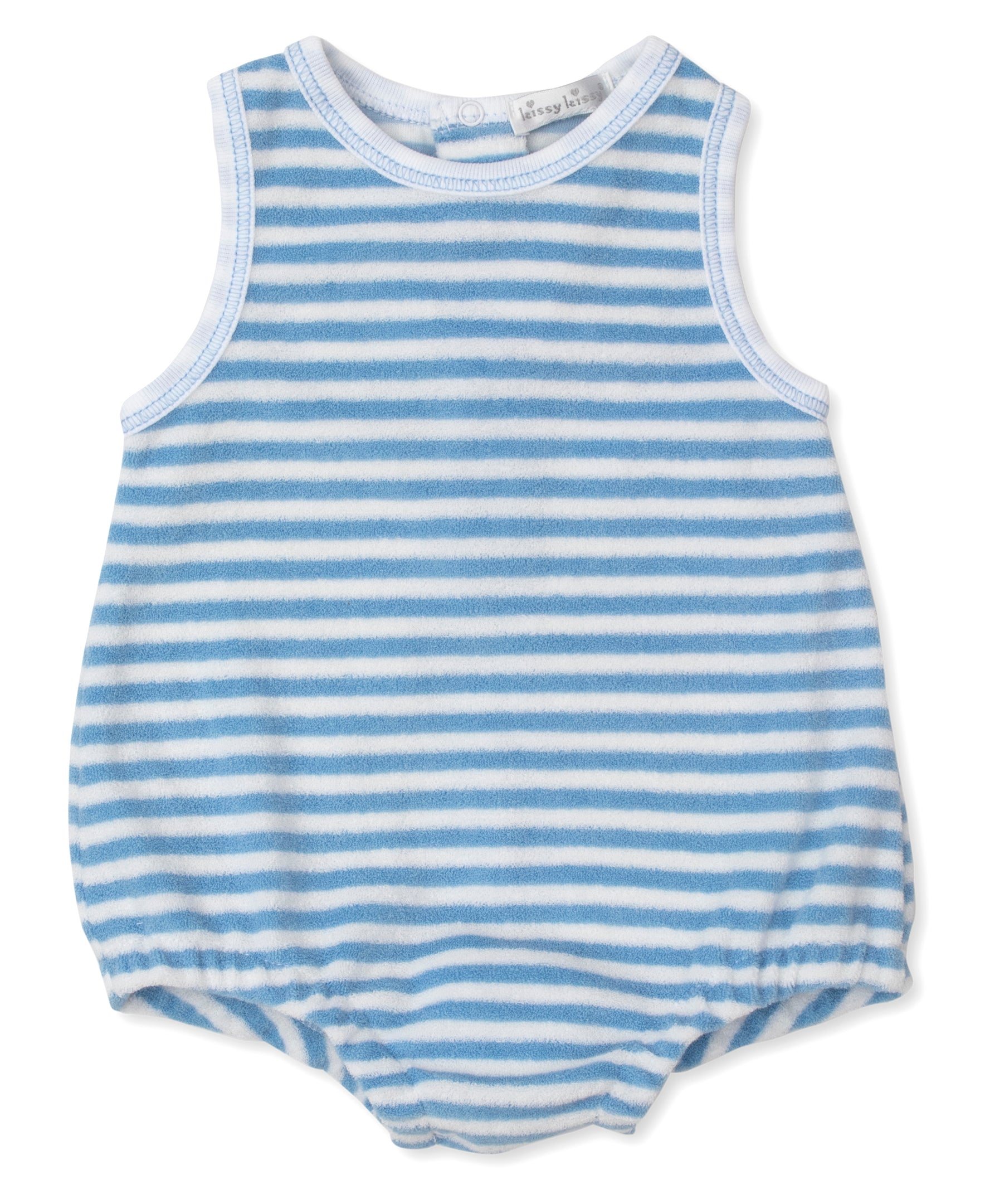 Cabana Terry Stripes Light Blue Bubble - Kissy Kissy