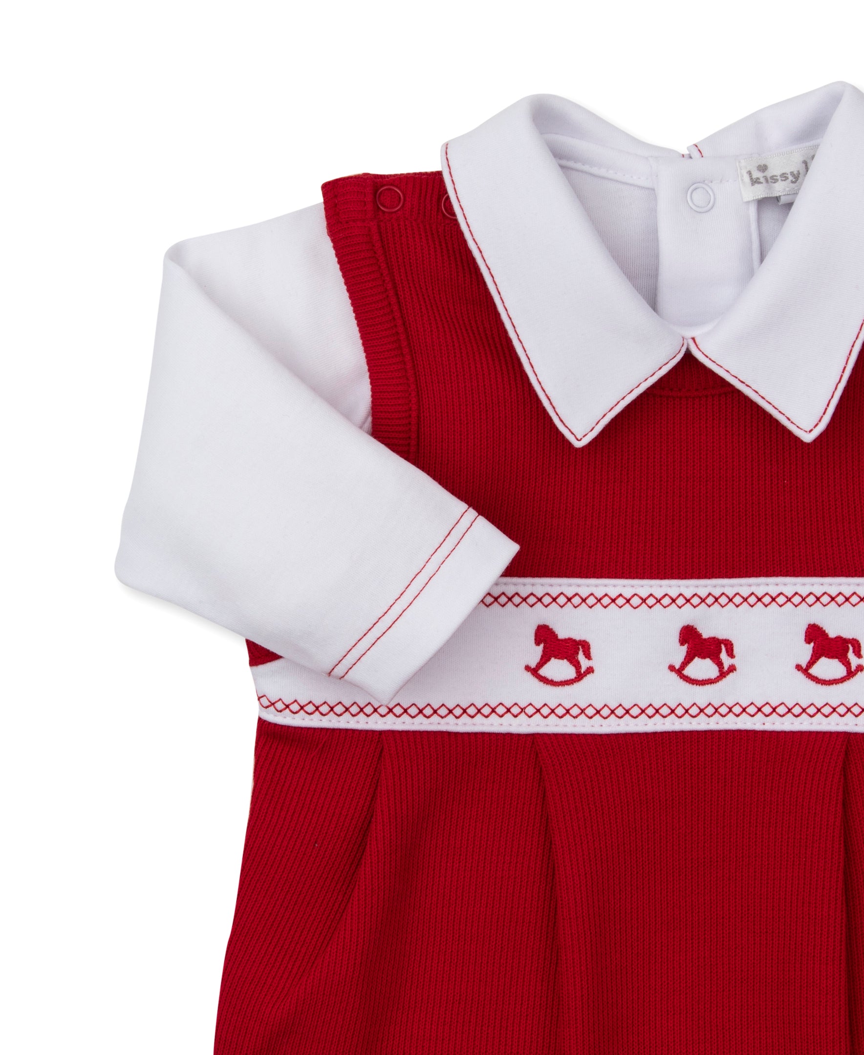 Classic Treasures Holiday 25 Rocking Horse Overall Set - Kissy Kissy