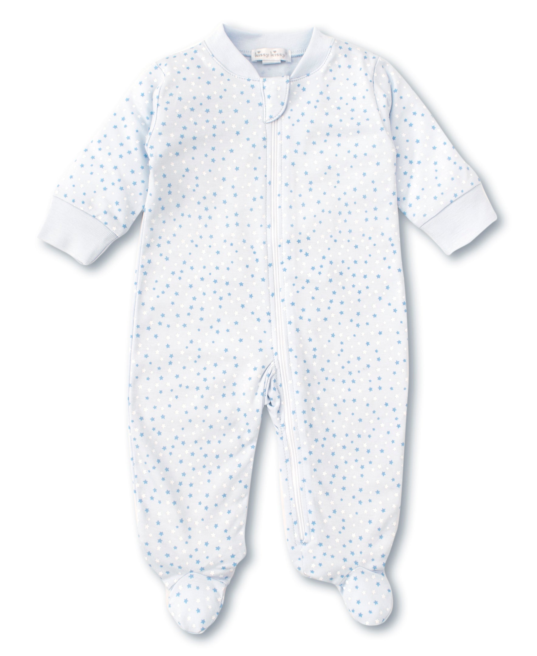 Kissy Superstars Blue Zip Footie - Kissy Kissy