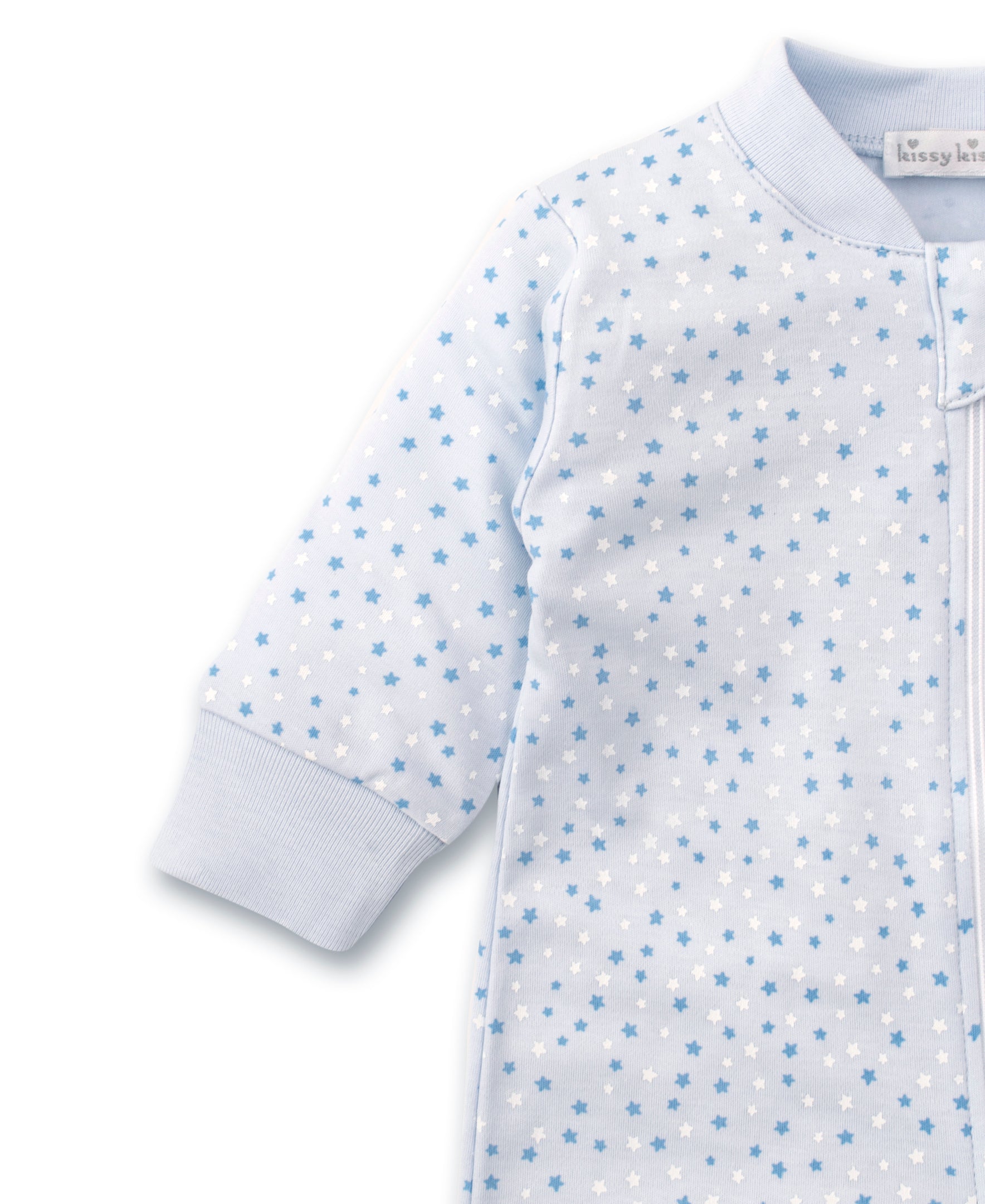 Kissy Superstars Blue Zip Footie - Kissy Kissy