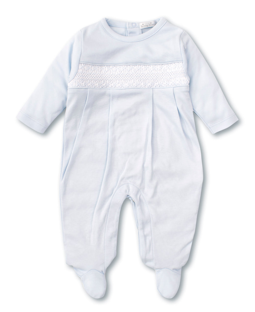 Blue Hand Smocked Footie main image 1