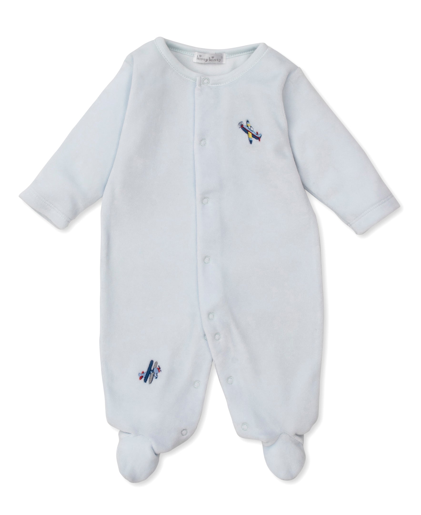 Air Adventures Velour Footie - Kissy Kissy