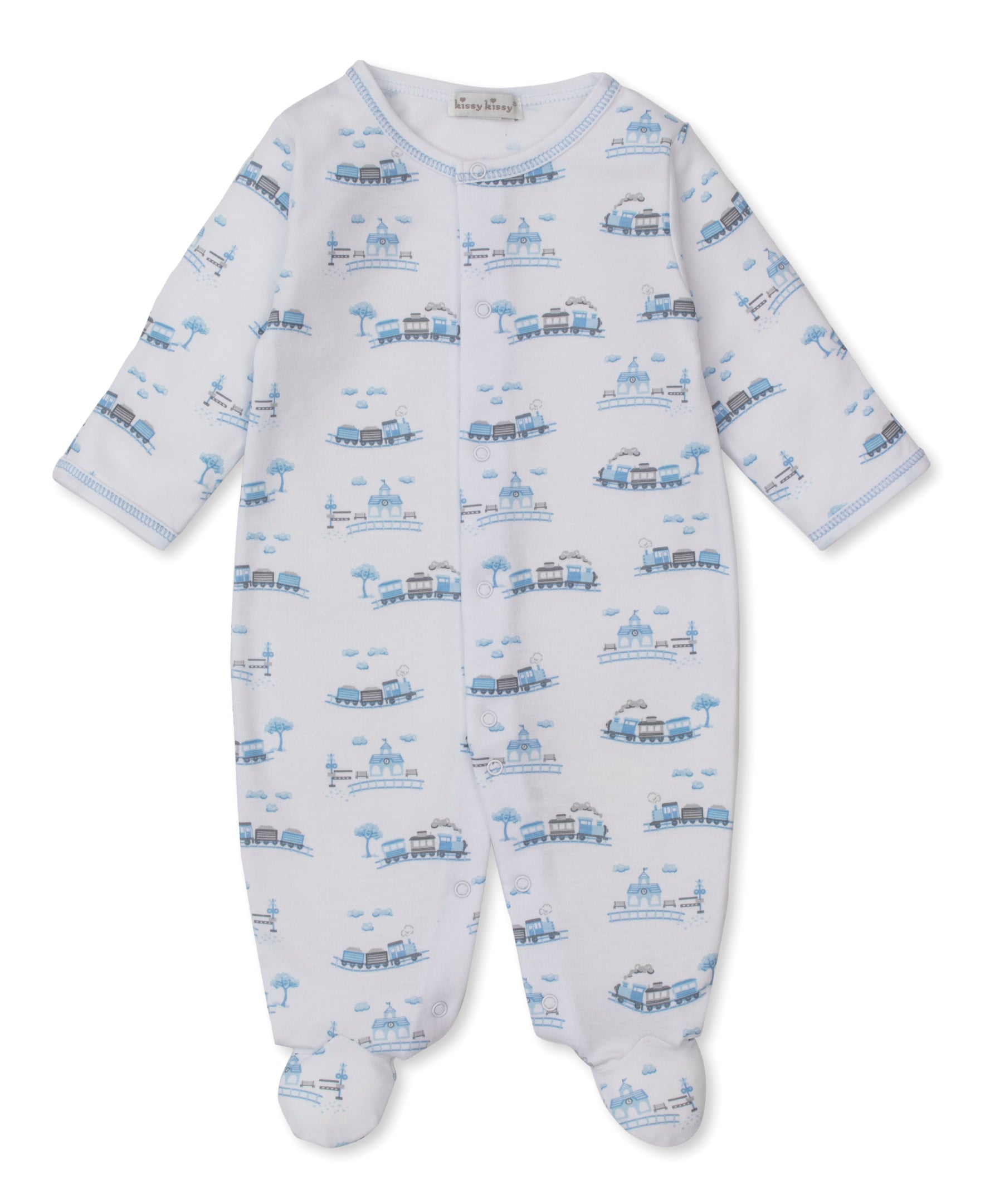 Roundabout Railroad Footie - Kissy Kissy