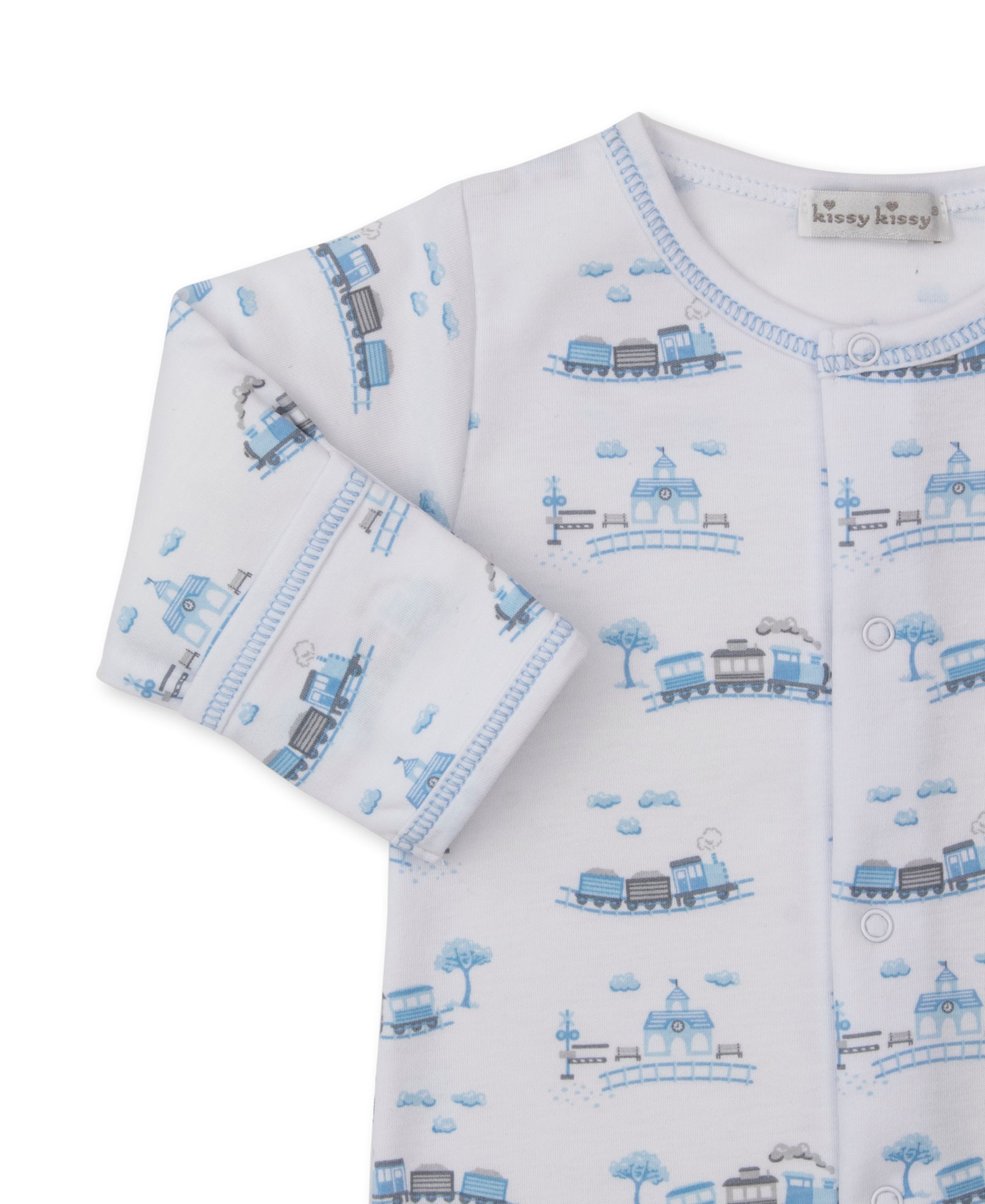 Roundabout Railroad Footie - Kissy Kissy