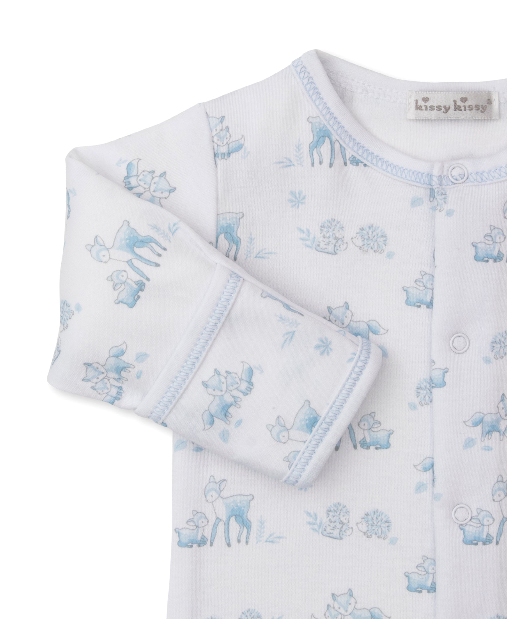 Forest Fanfare Blue Footie - Kissy Kissy