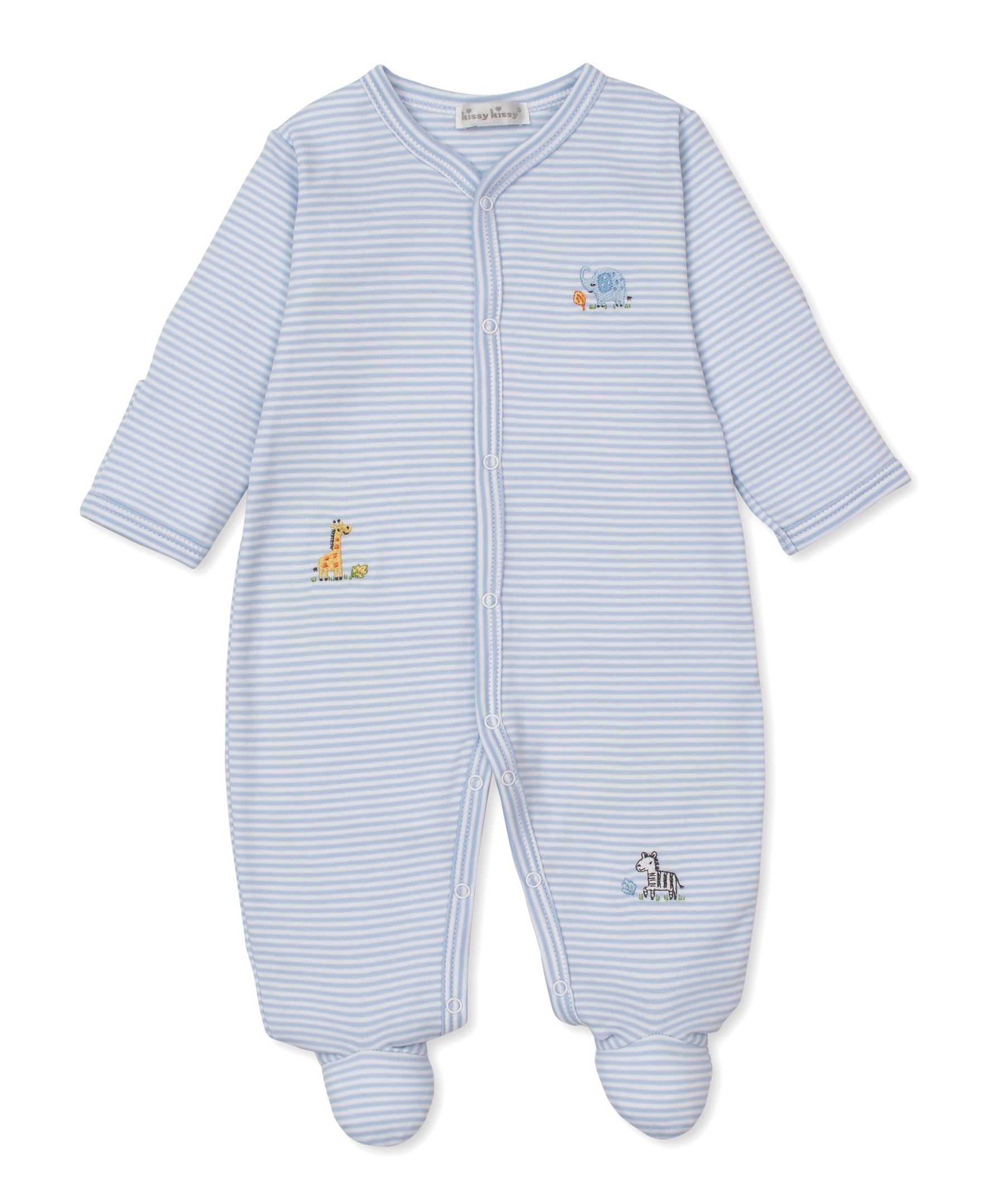 Safari Bunch Stripe Footie - Kissy Kissy