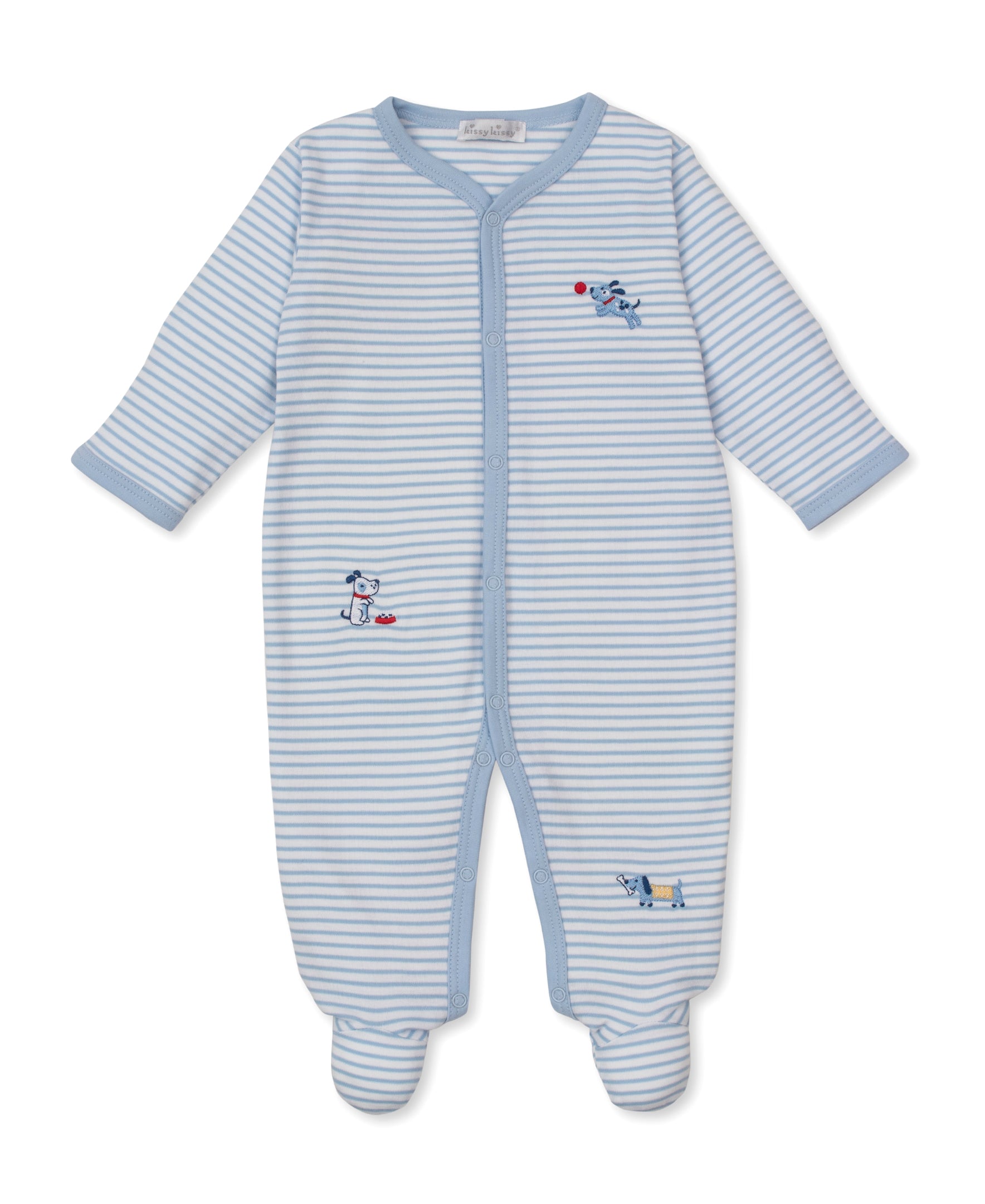 Puppy Patch Stripe Footie