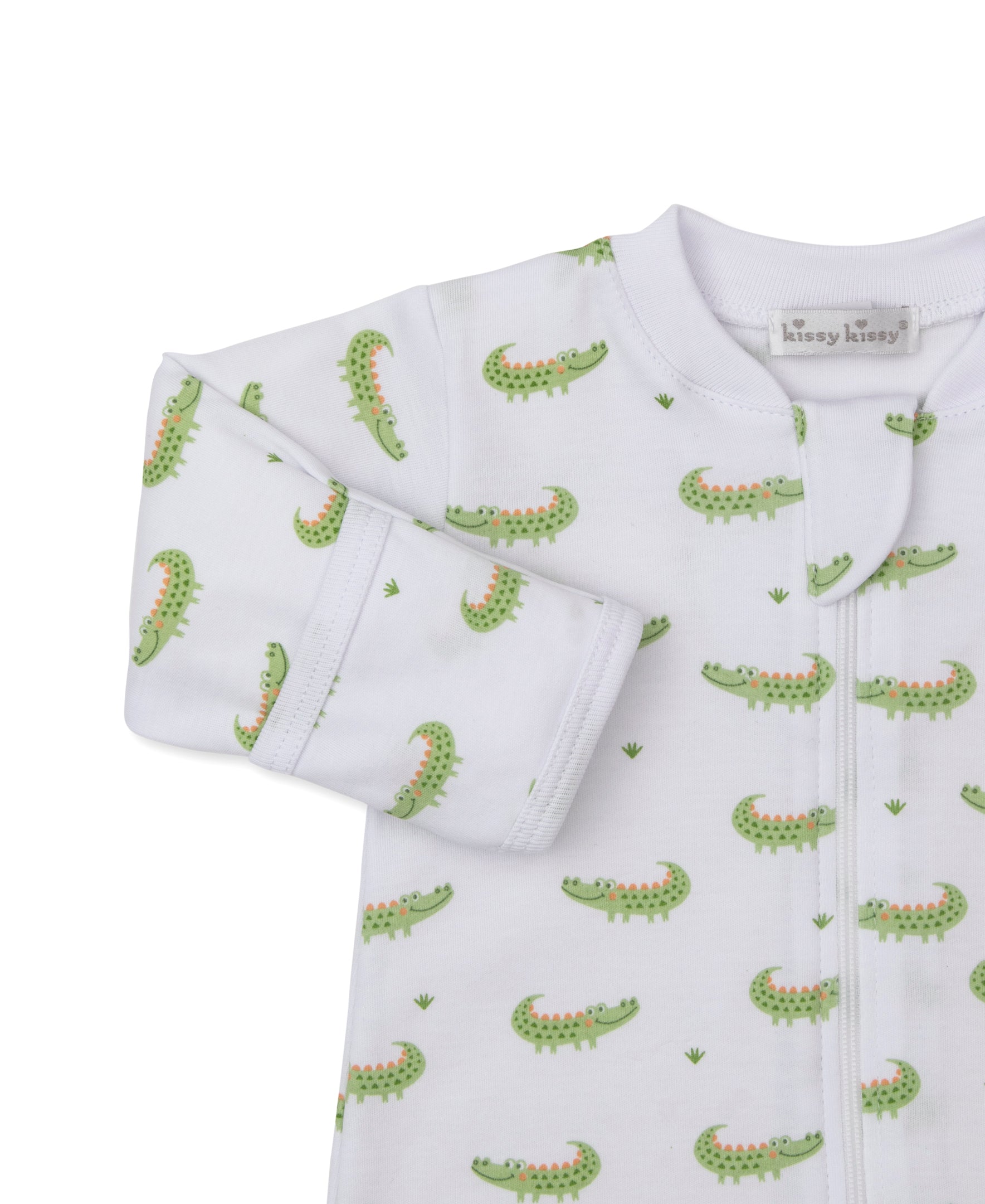 Crocodile Camp Zip Footie - Kissy Kissy