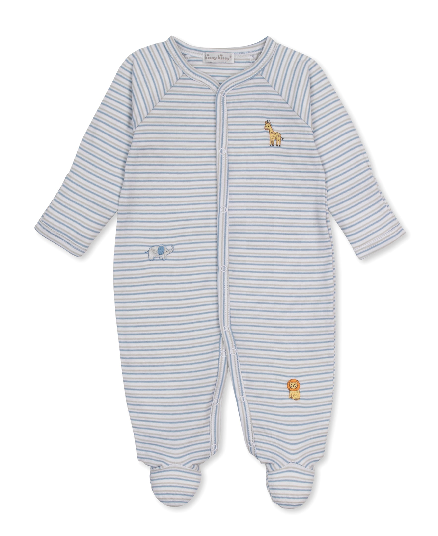 Jungle Hang Out Stripe Footie - Kissy Kissy