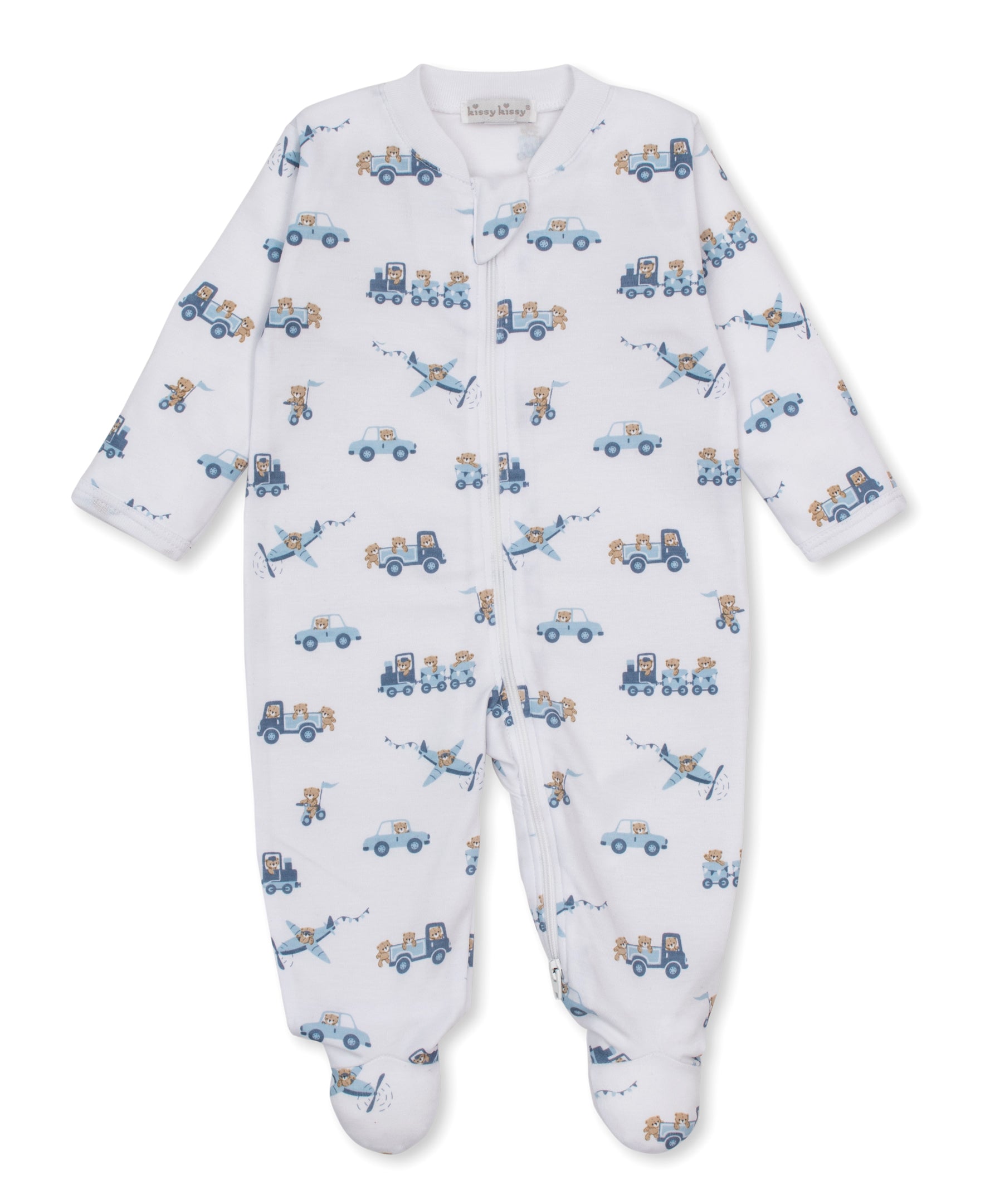 Bears On the Go Zip Footie - Kissy Kissy