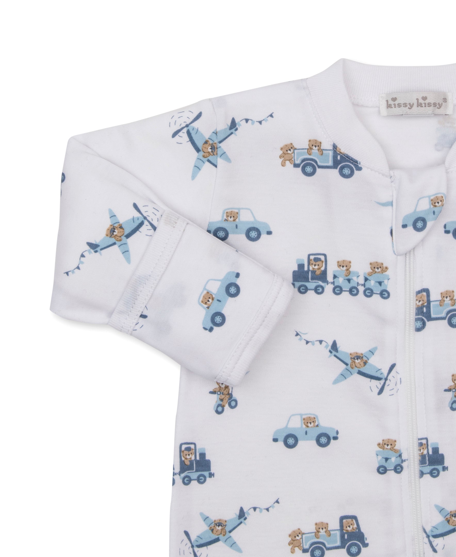 Bears On the Go Zip Footie - Kissy Kissy