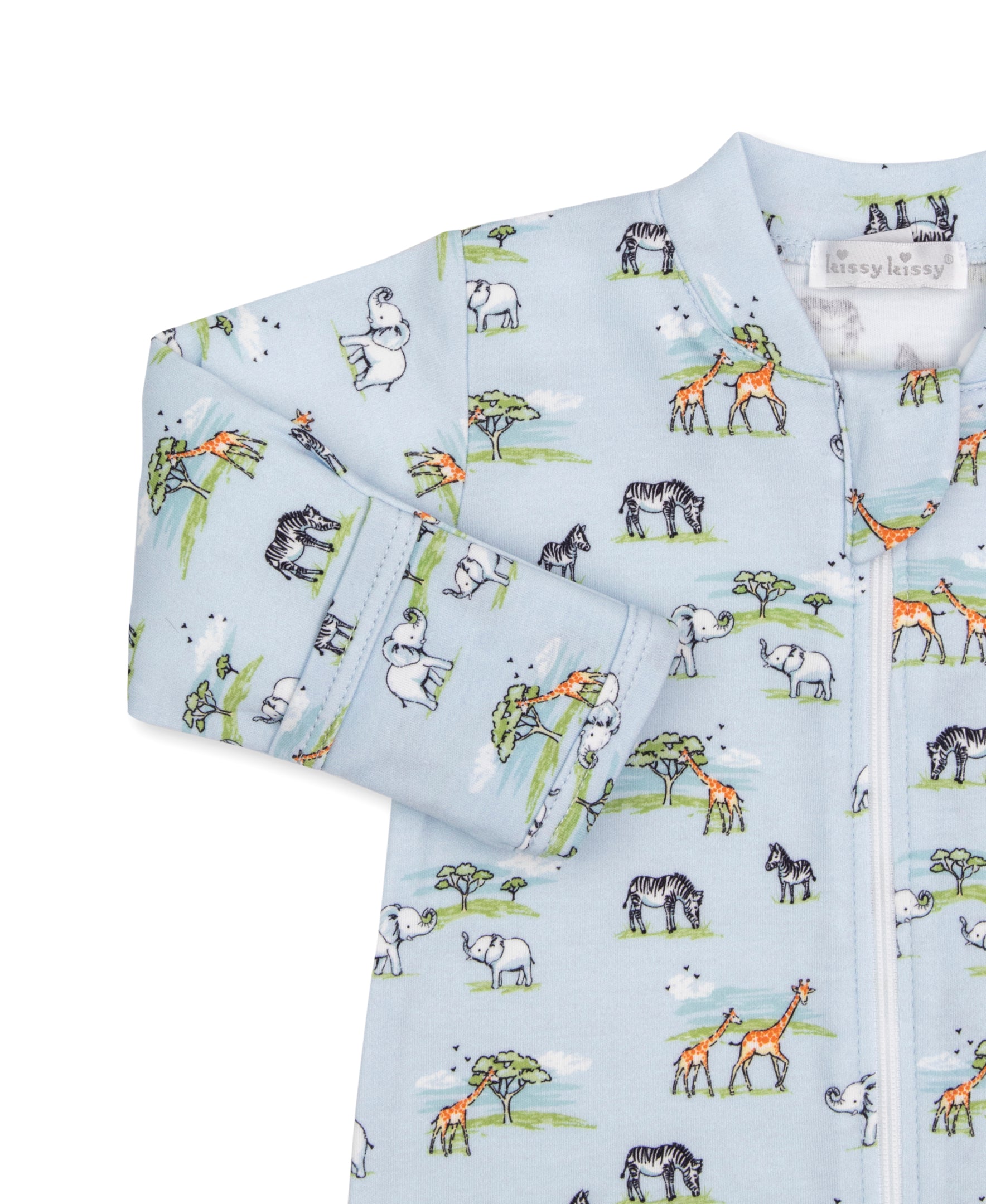 Jungle Oasis Zip Footie & Hat Set - Kissy Kissy