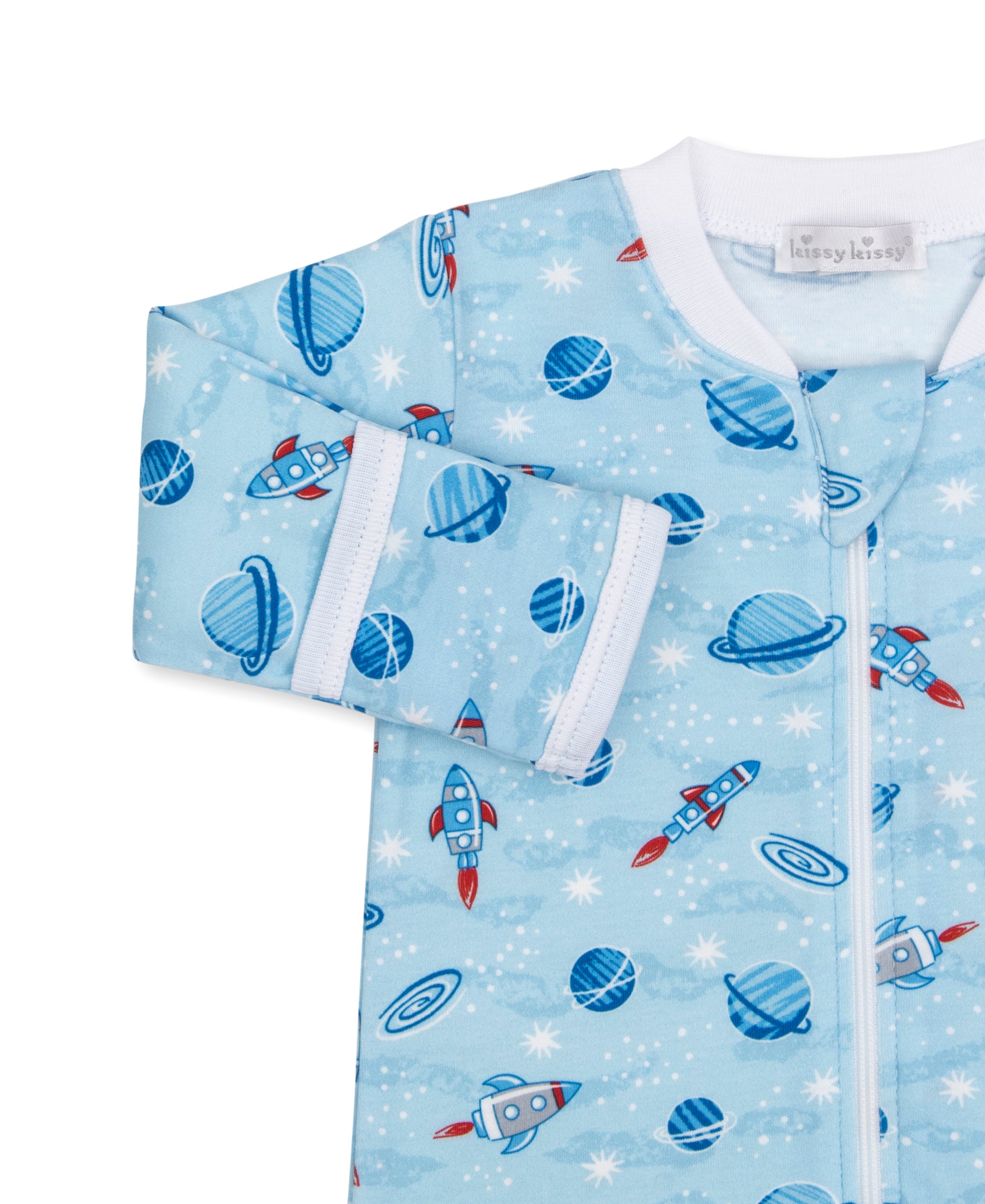 Galaxy Zip Footie & Hat Set - Kissy Kissy