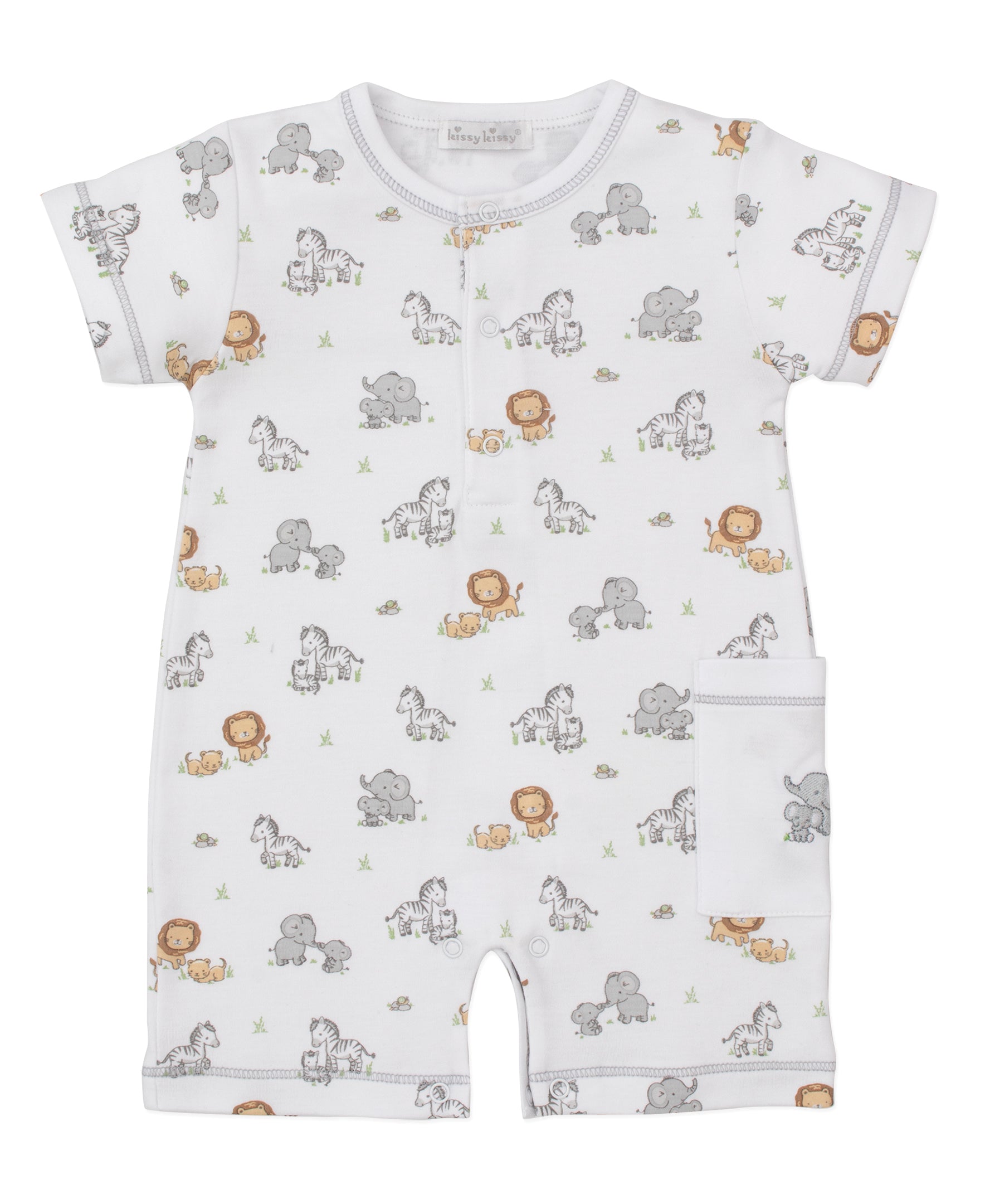 Baby Jungle Playdate Short Playsuit - Kissy Kissy