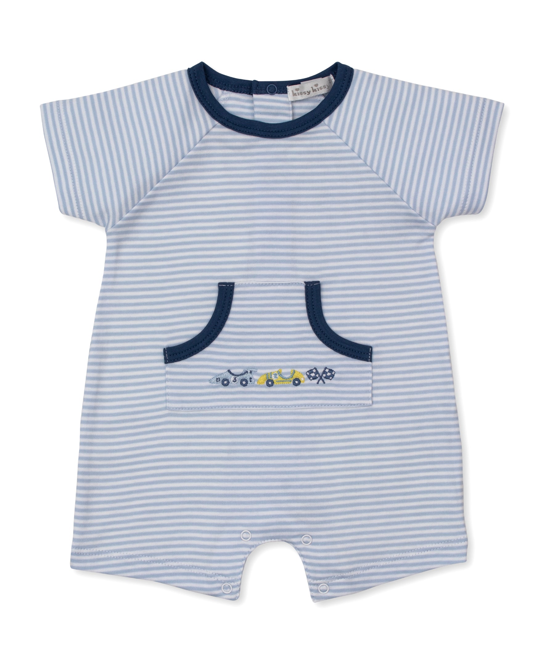 Sizzling Speedway Short Stripe Playsuit - Kissy Kissy