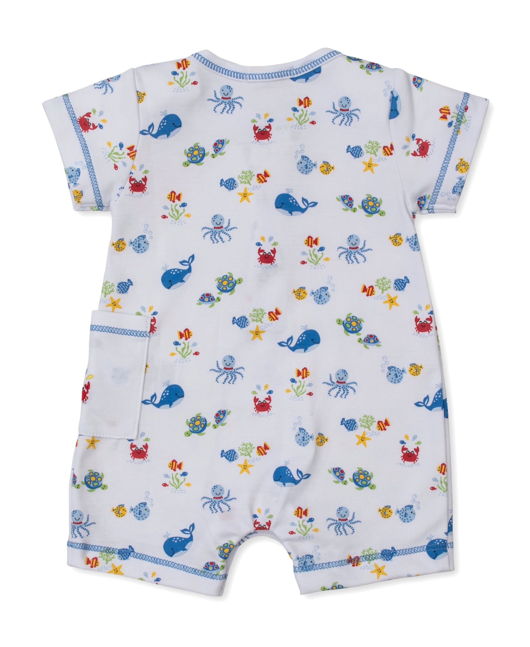 Ocean Antics Blue Short Playsuit - Kissy Kissy