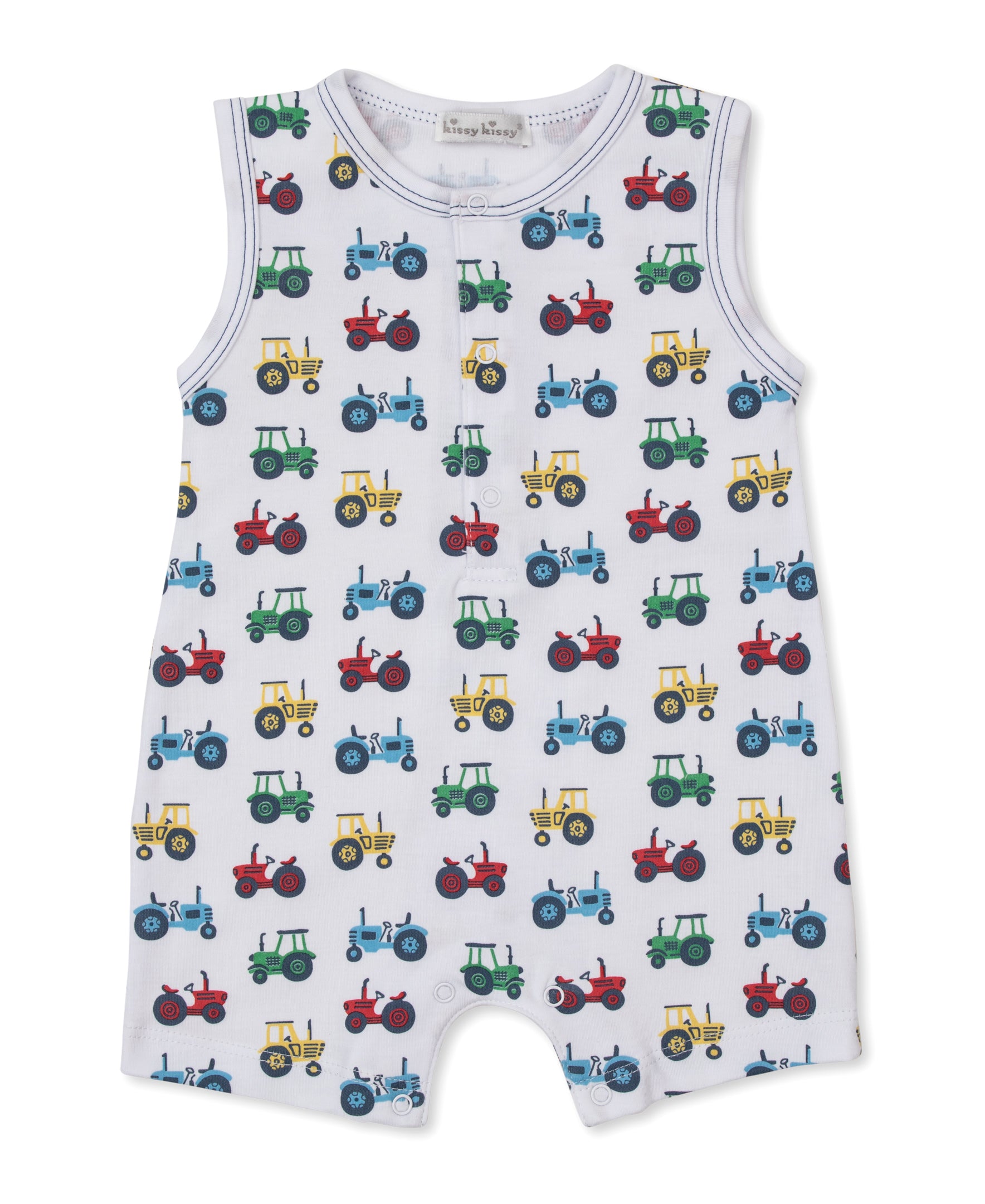 Trusty Tractors Sleeveless Playsuit - Kissy Kissy
