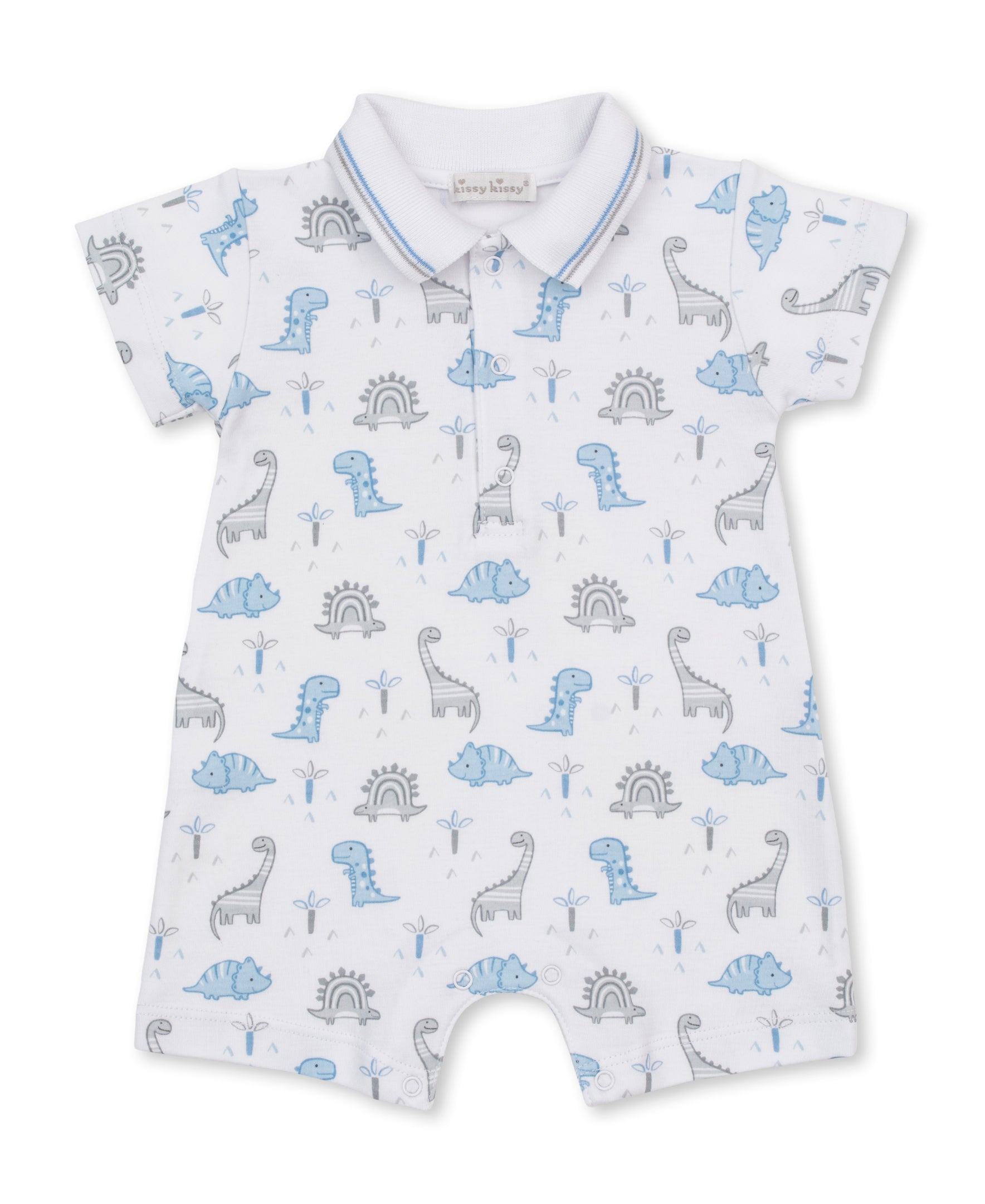 Dinosaur Territory Short Playsuit w/ Collar